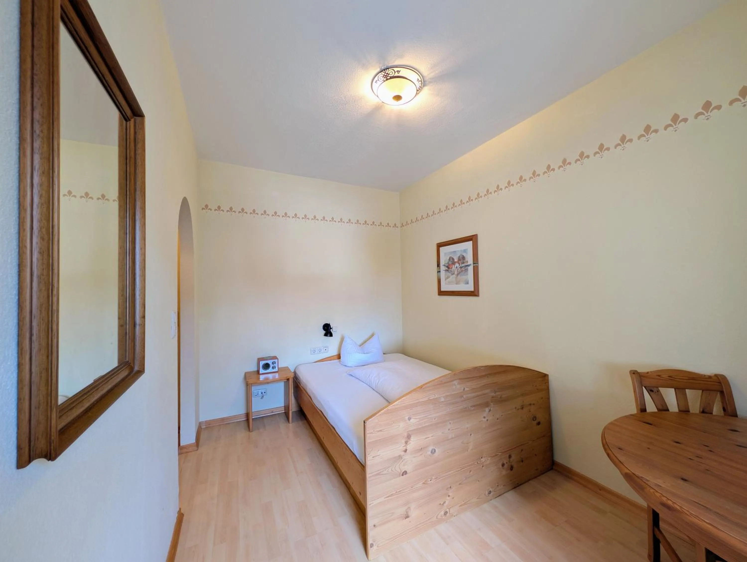 Patio, Bed in Hotel Forsthaus Oberau