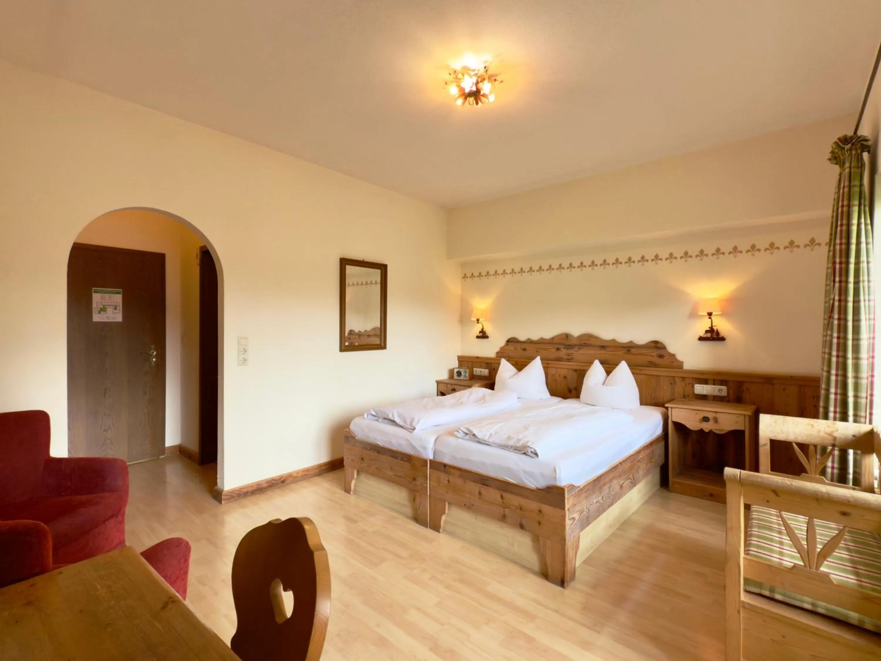 Bed in Hotel Forsthaus Oberau