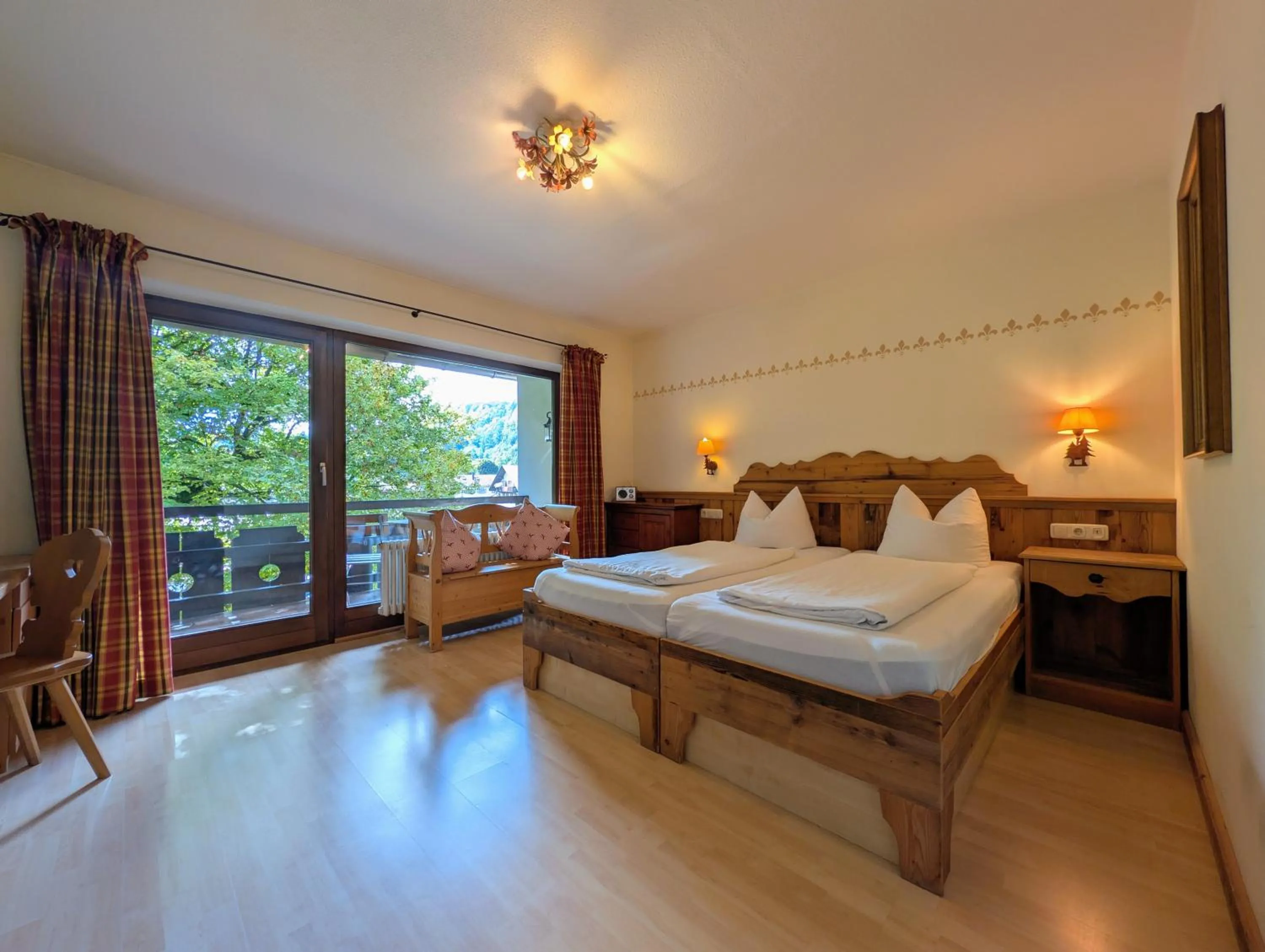 Bed in Hotel Forsthaus Oberau