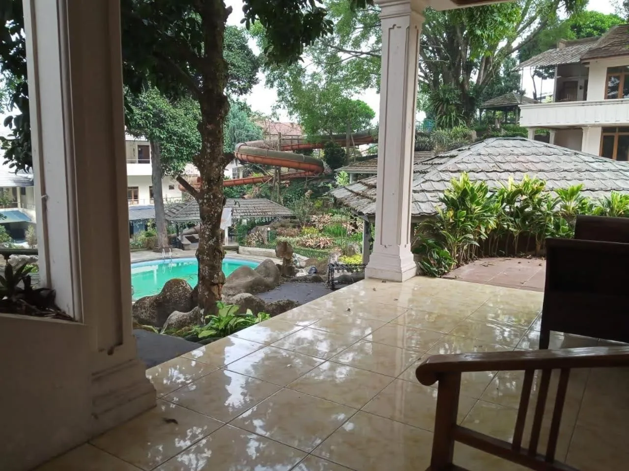 Garden view in Villa Tjokro