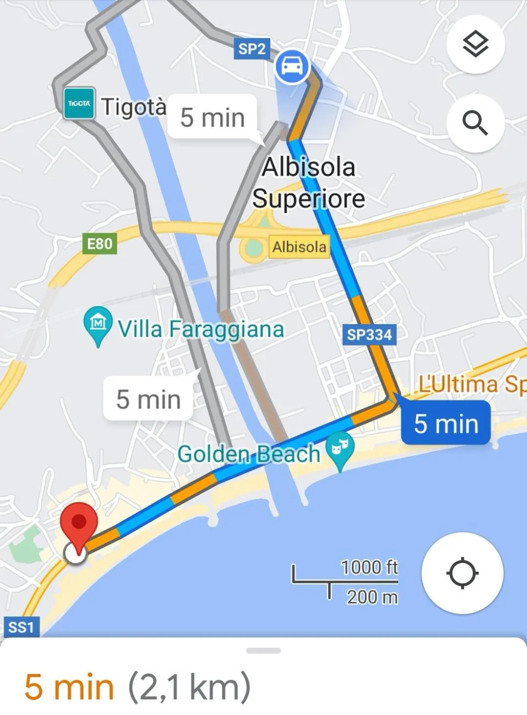 Restaurant/places to eat in Albisola bed and breakfast