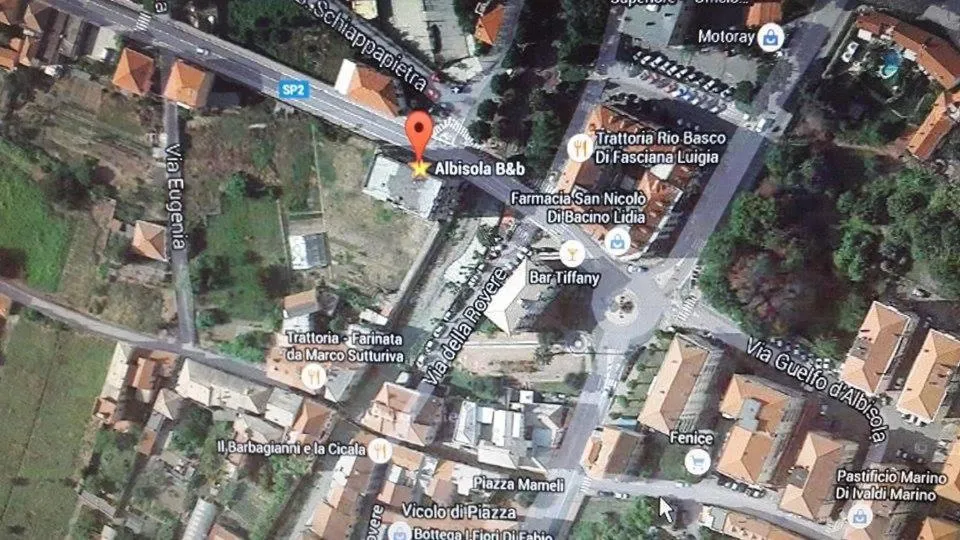 Text overlay in Albisola bed and breakfast