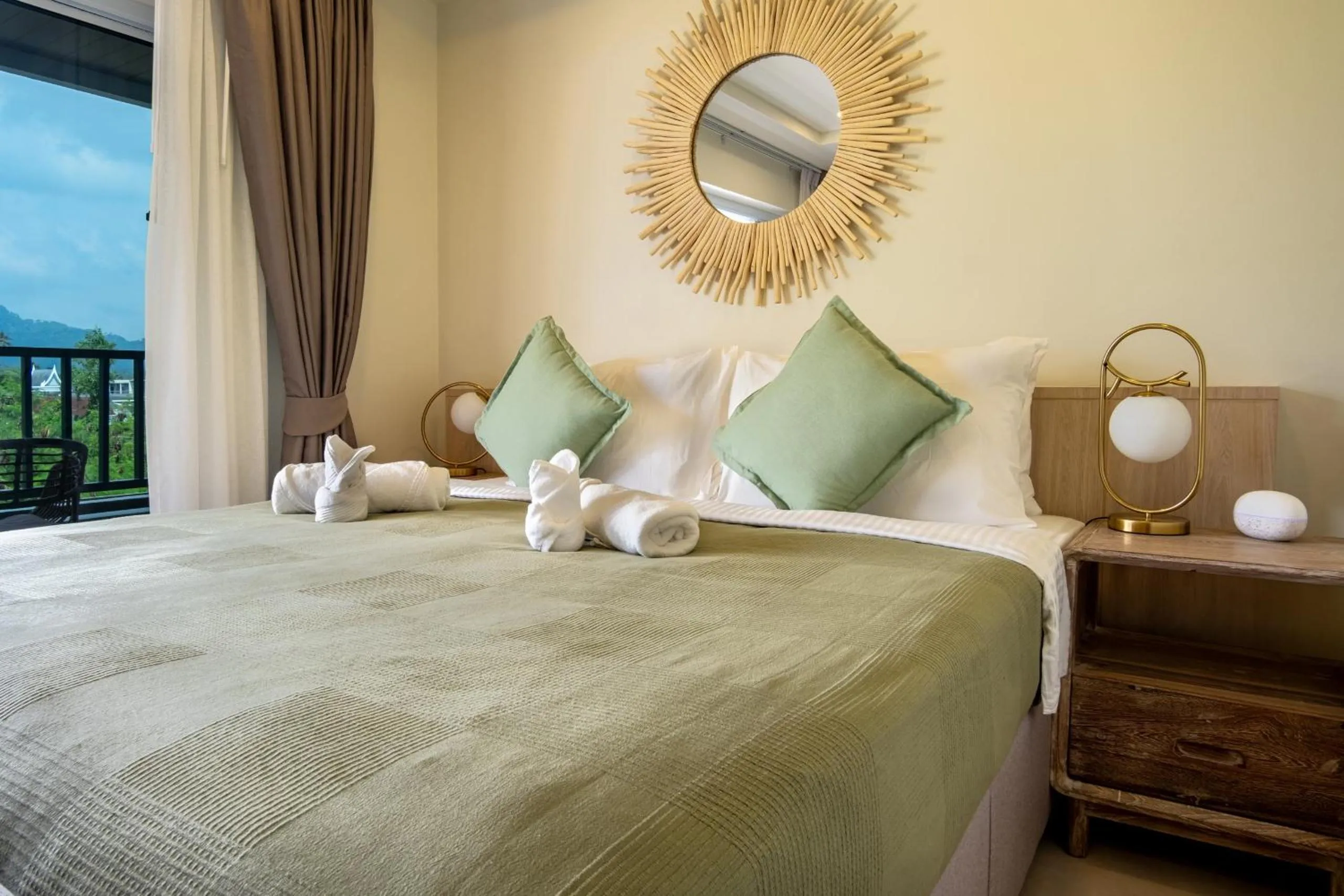 Bed in The Terraza Condotel