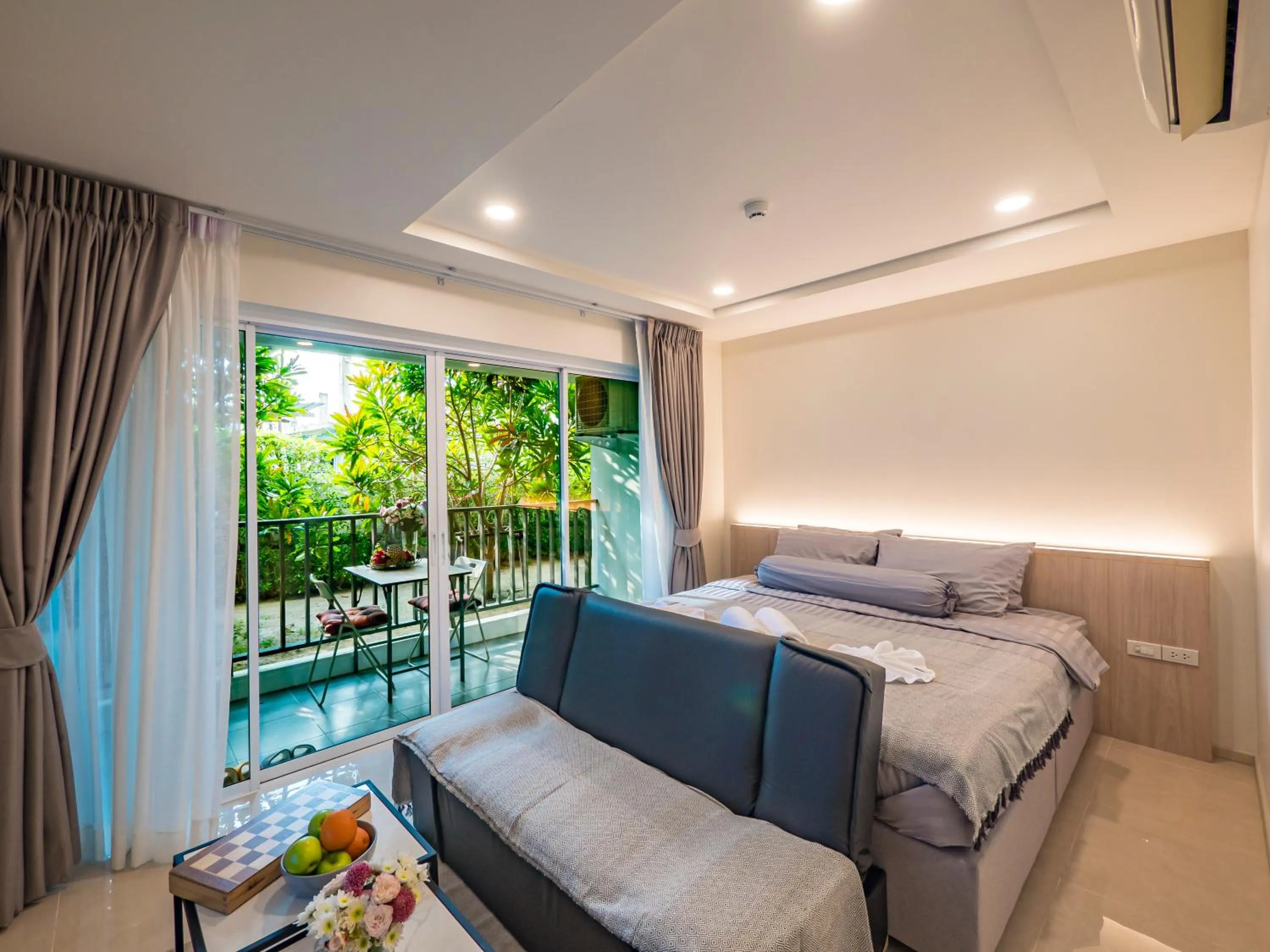 Bed in The Terraza Condotel