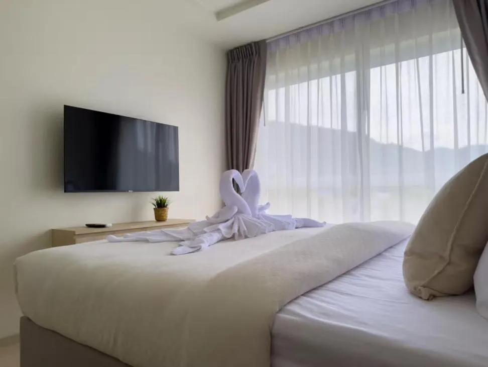 Bed in The Terraza Condotel