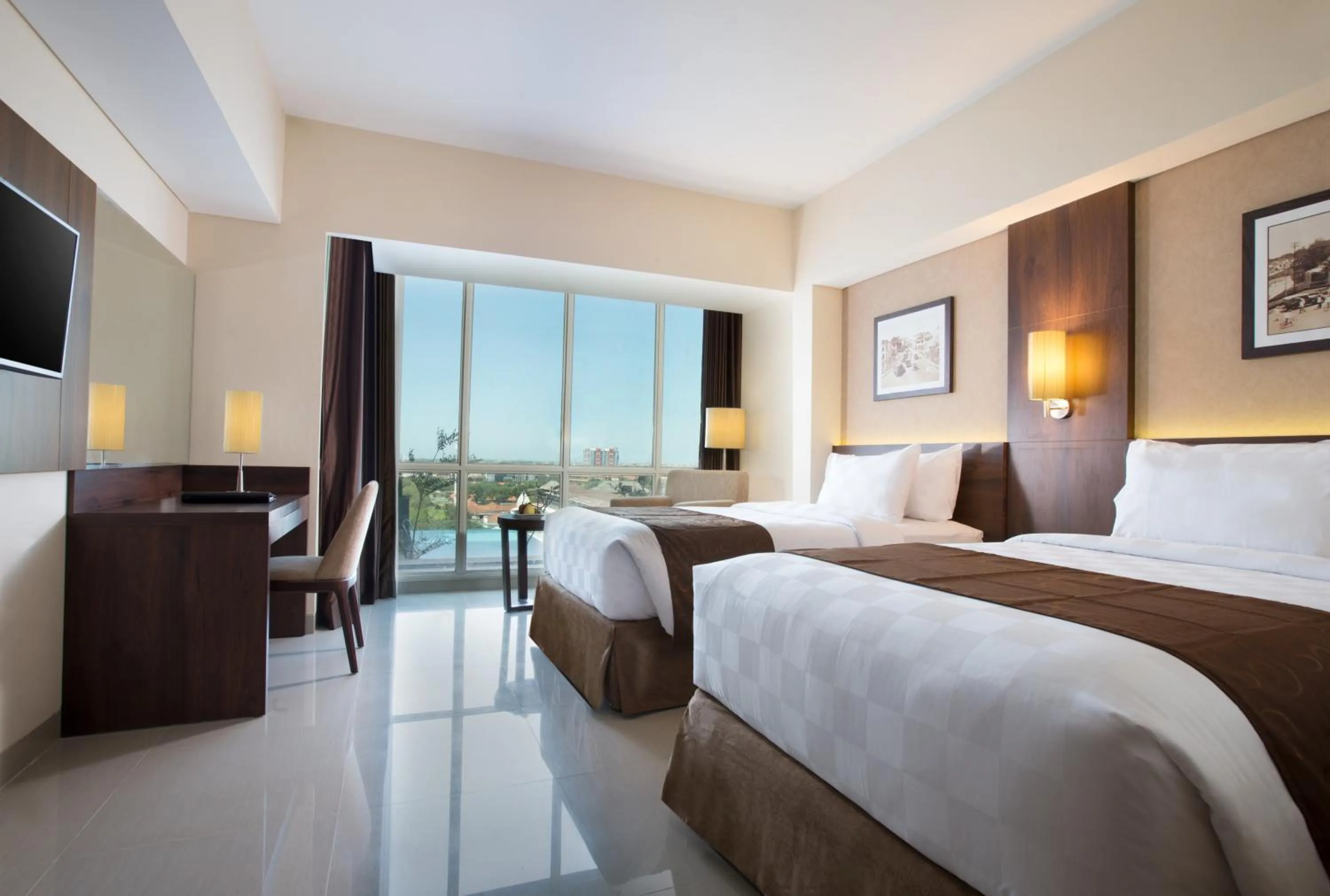 City view, Bed in Best Western Papilio Hotel