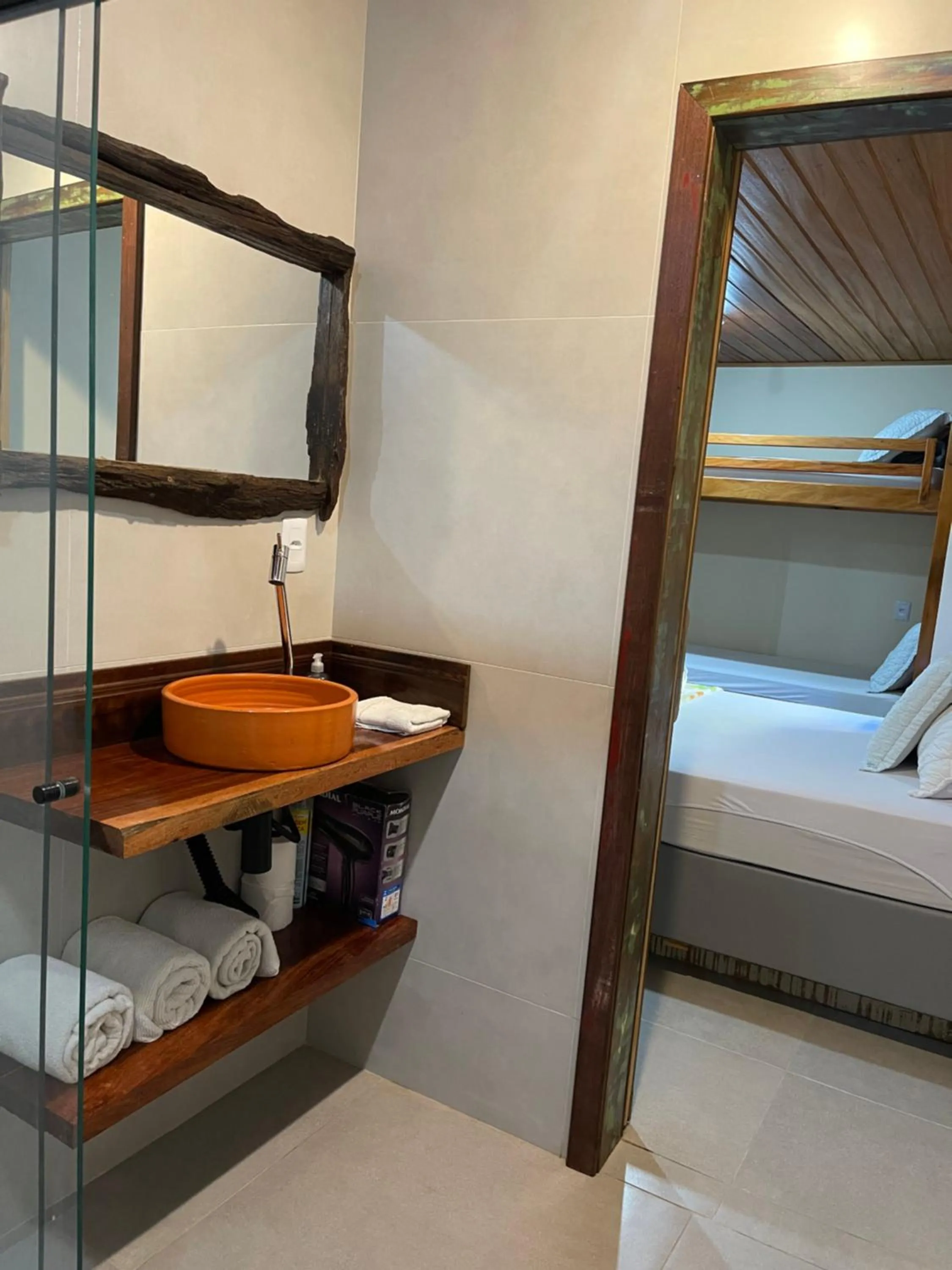 Bed in Pousada Quatro Estrelas