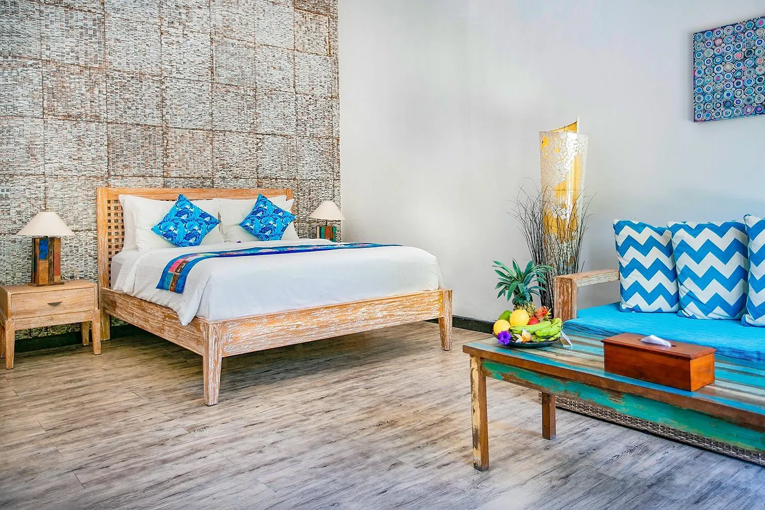 Bed in Kura Kura Resort Gili Meno