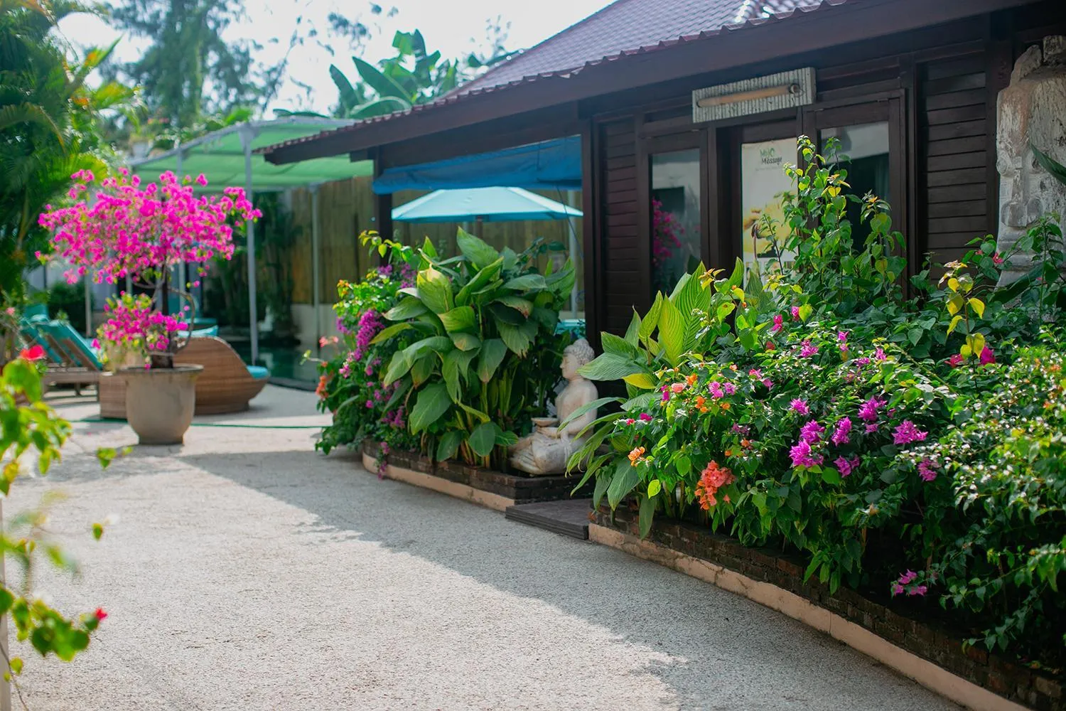Patio in Kura Kura Resort Gili Meno