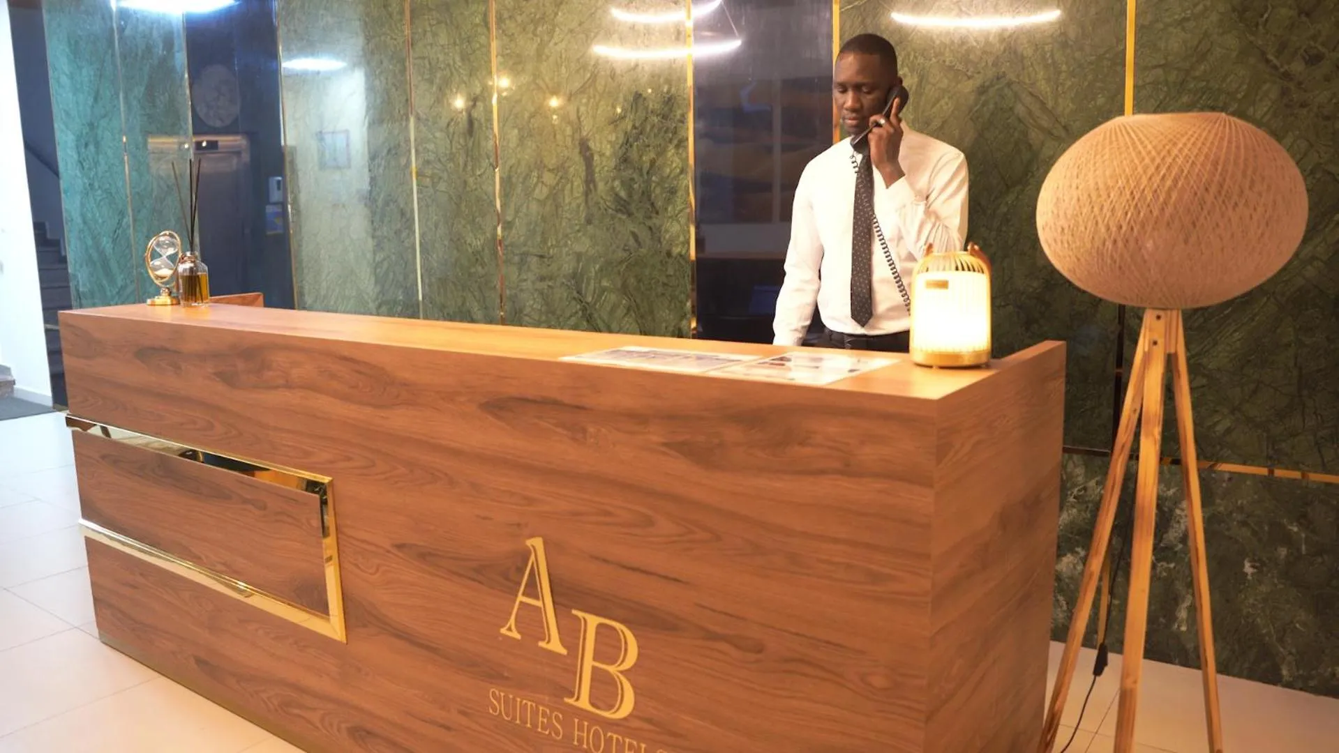 Lobby or reception in AB Business Hôtel