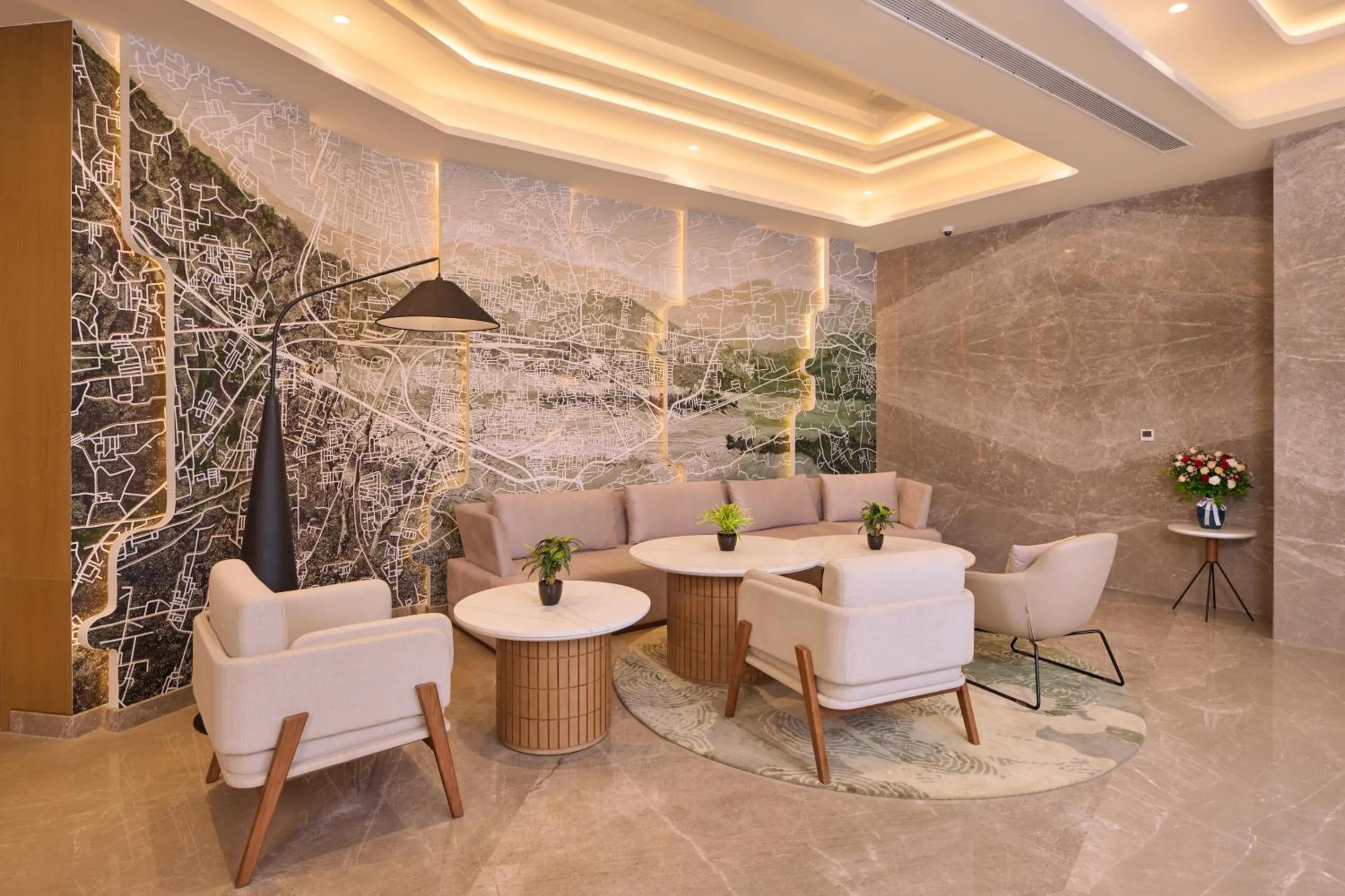 Lobby or reception in Riviera Sarovar Portico Pathankot