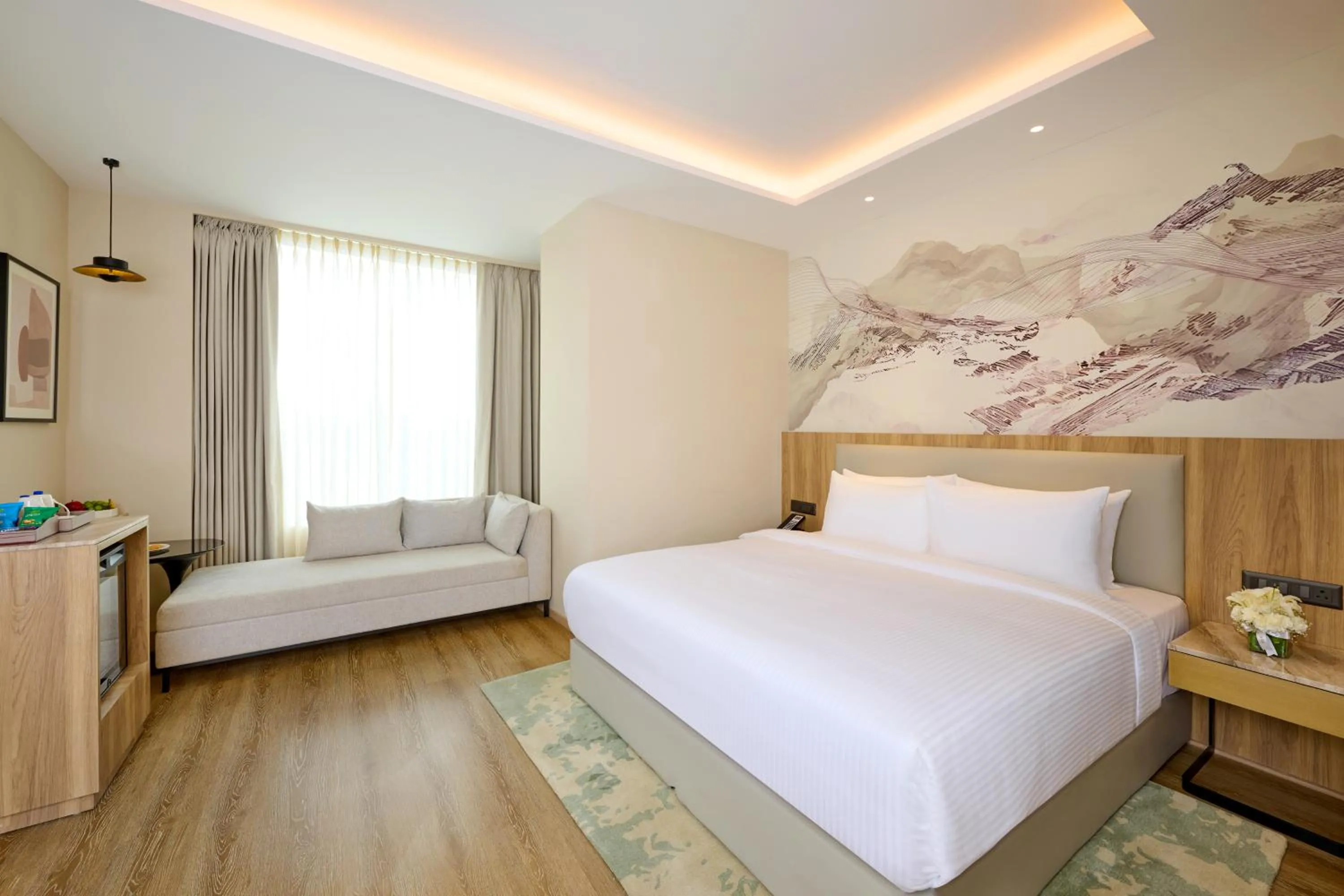 Bedroom, Bed in Riviera Sarovar Portico Pathankot