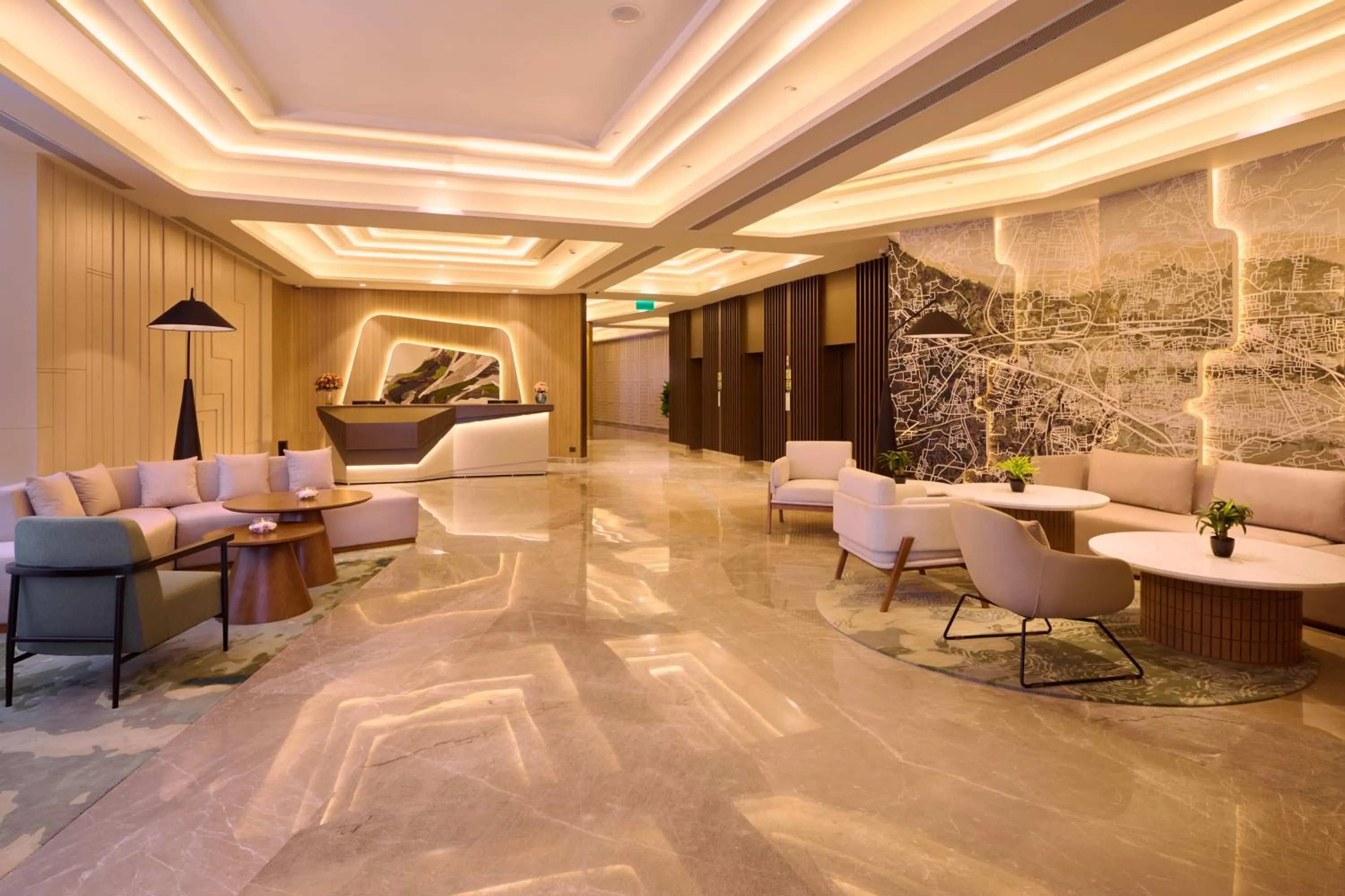 Lobby or reception in Riviera Sarovar Portico Pathankot