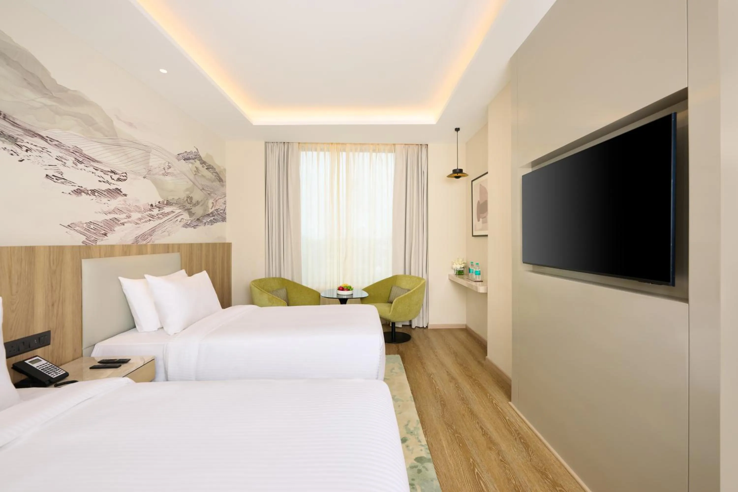 Bedroom, Bed in Riviera Sarovar Portico Pathankot