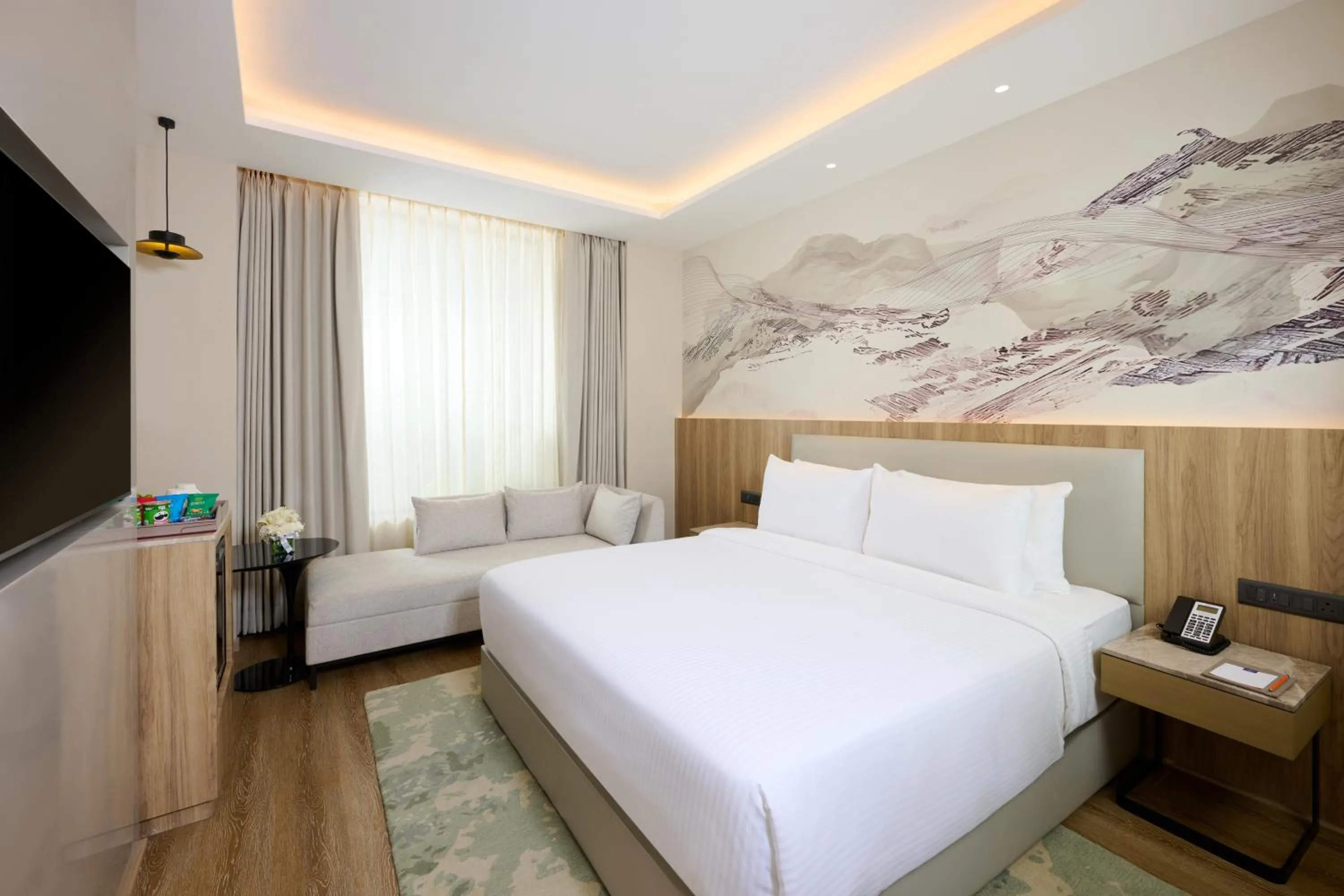 Bedroom, Bed in Riviera Sarovar Portico Pathankot