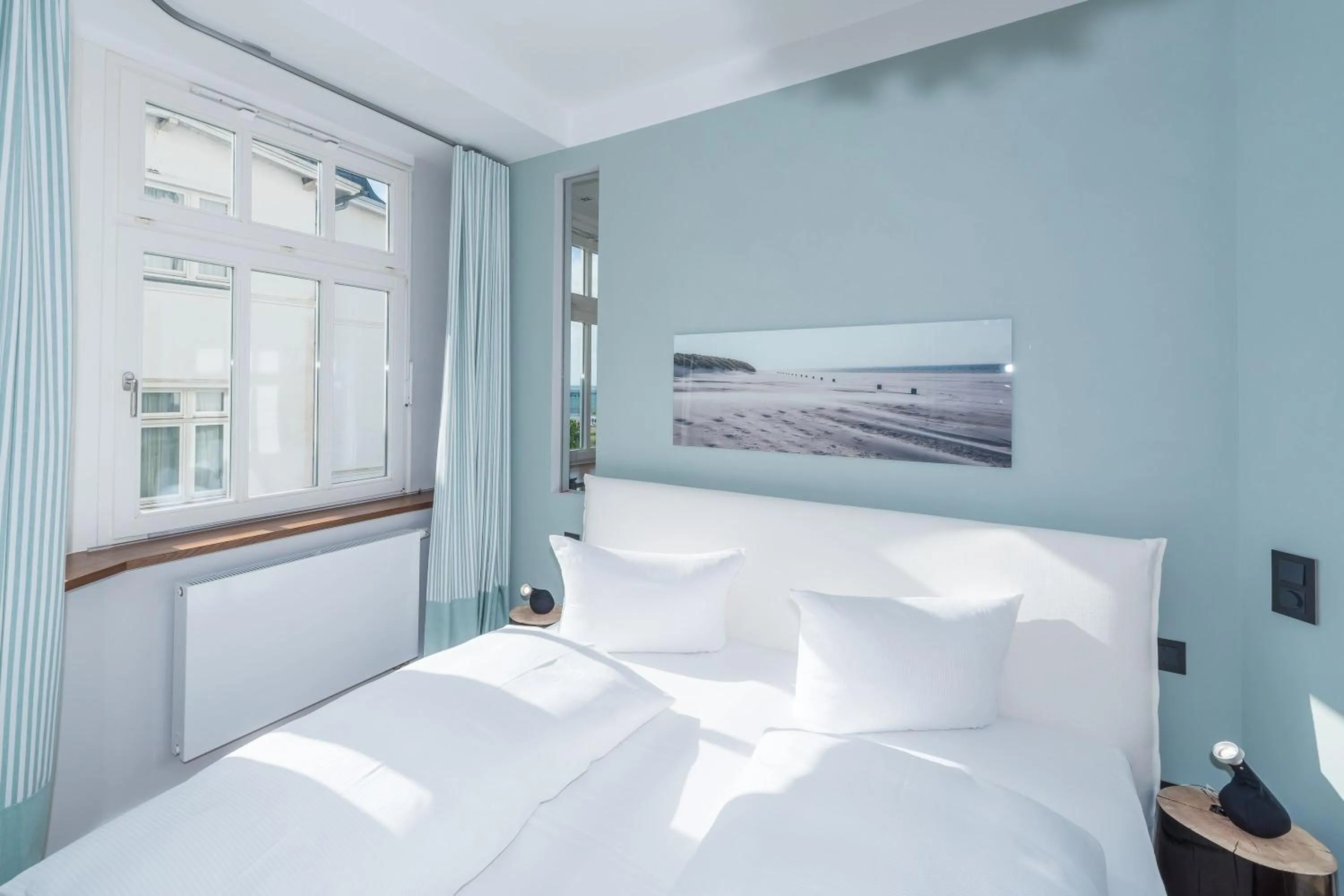 Bed in Villa Strandeck Meeresleuchten