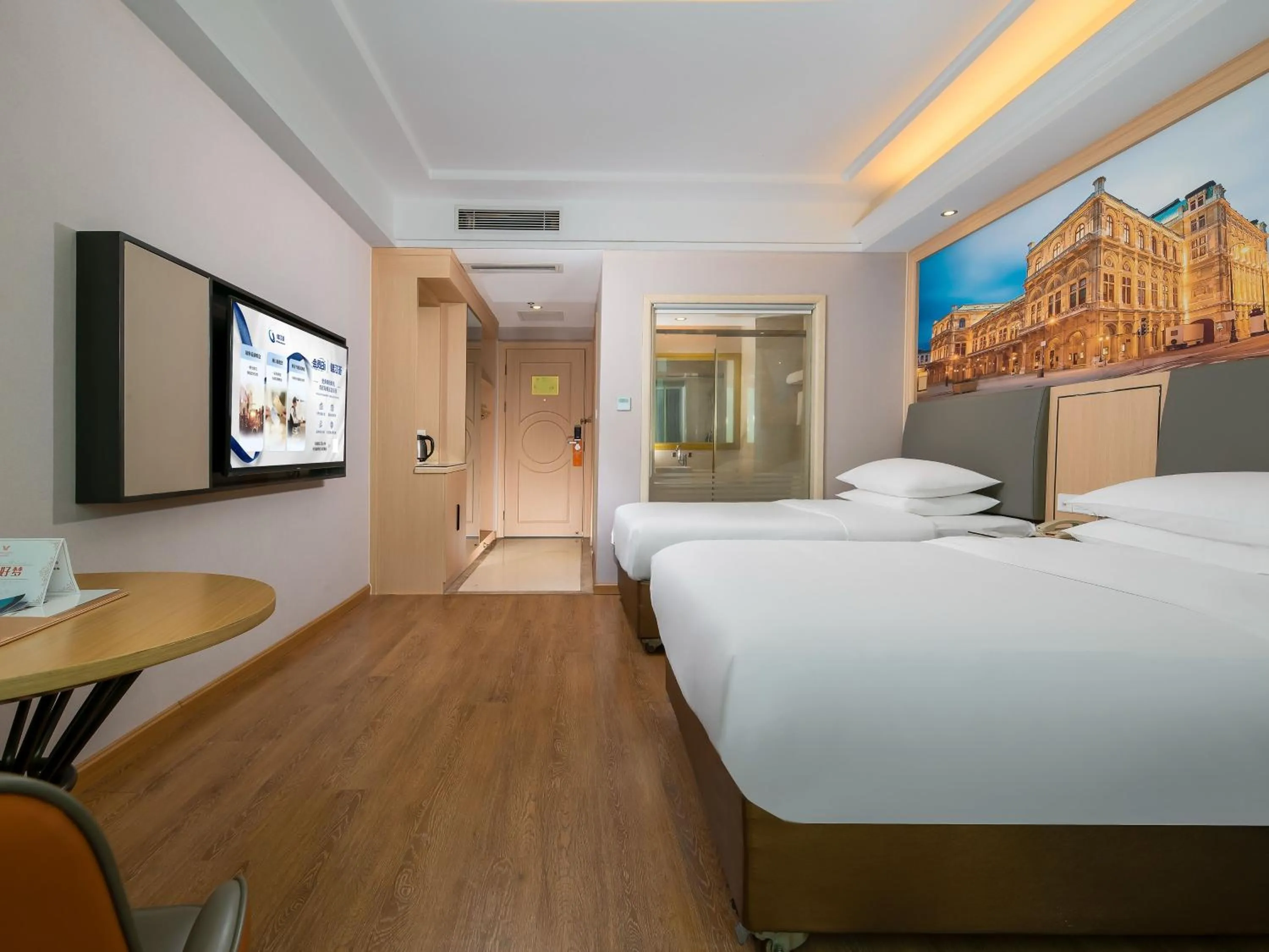 Bedroom, Bed in Vienna Hotel Shenzhen Henggang Cuihu Shangzhuang