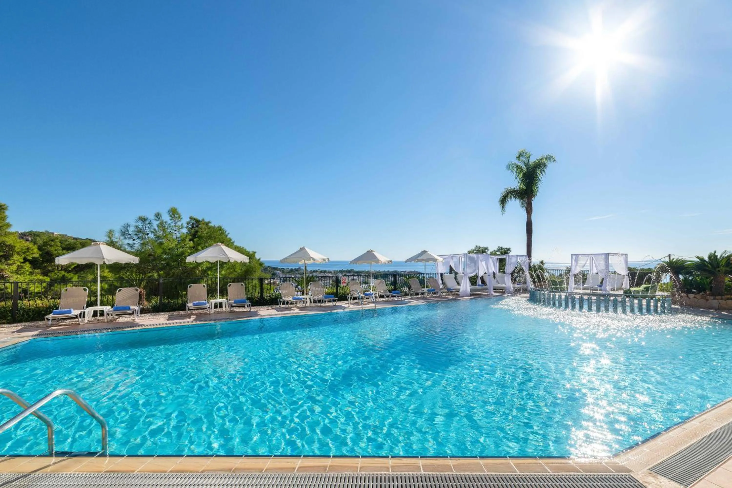 Swimming pool in Pefkos View Suites & Maisonette