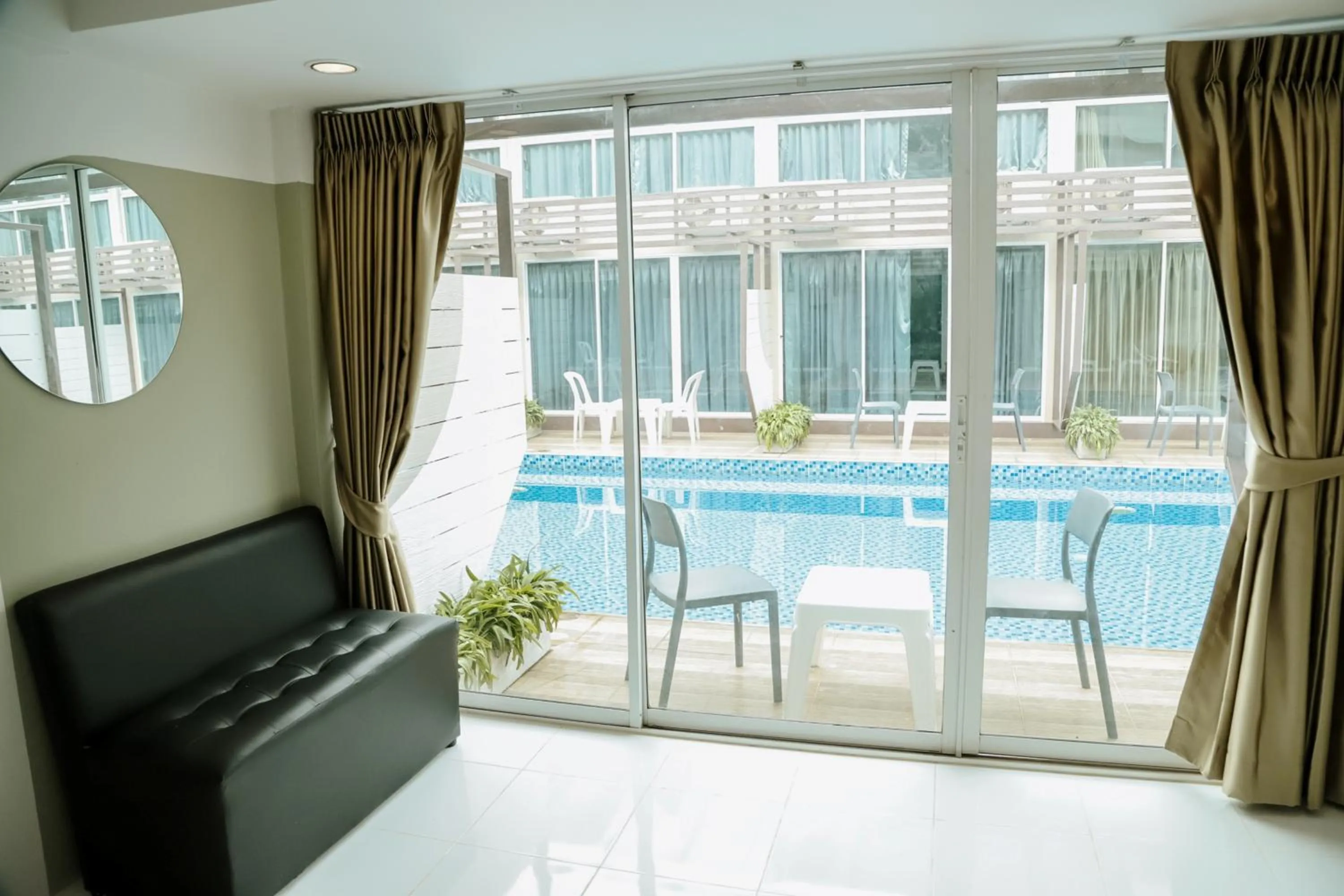 Balcony/Terrace in Full Stop Pool Villa Don Mueang