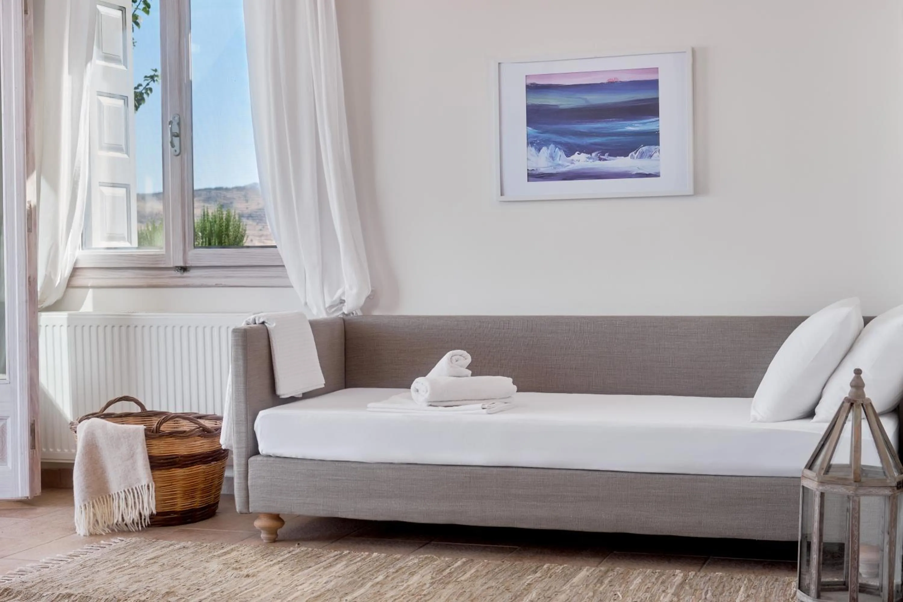 Bed in Little Bird Lesvos