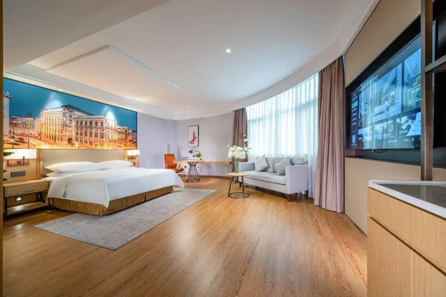 Bed in Vienna Hotel Nanning Jiangnan Wanda