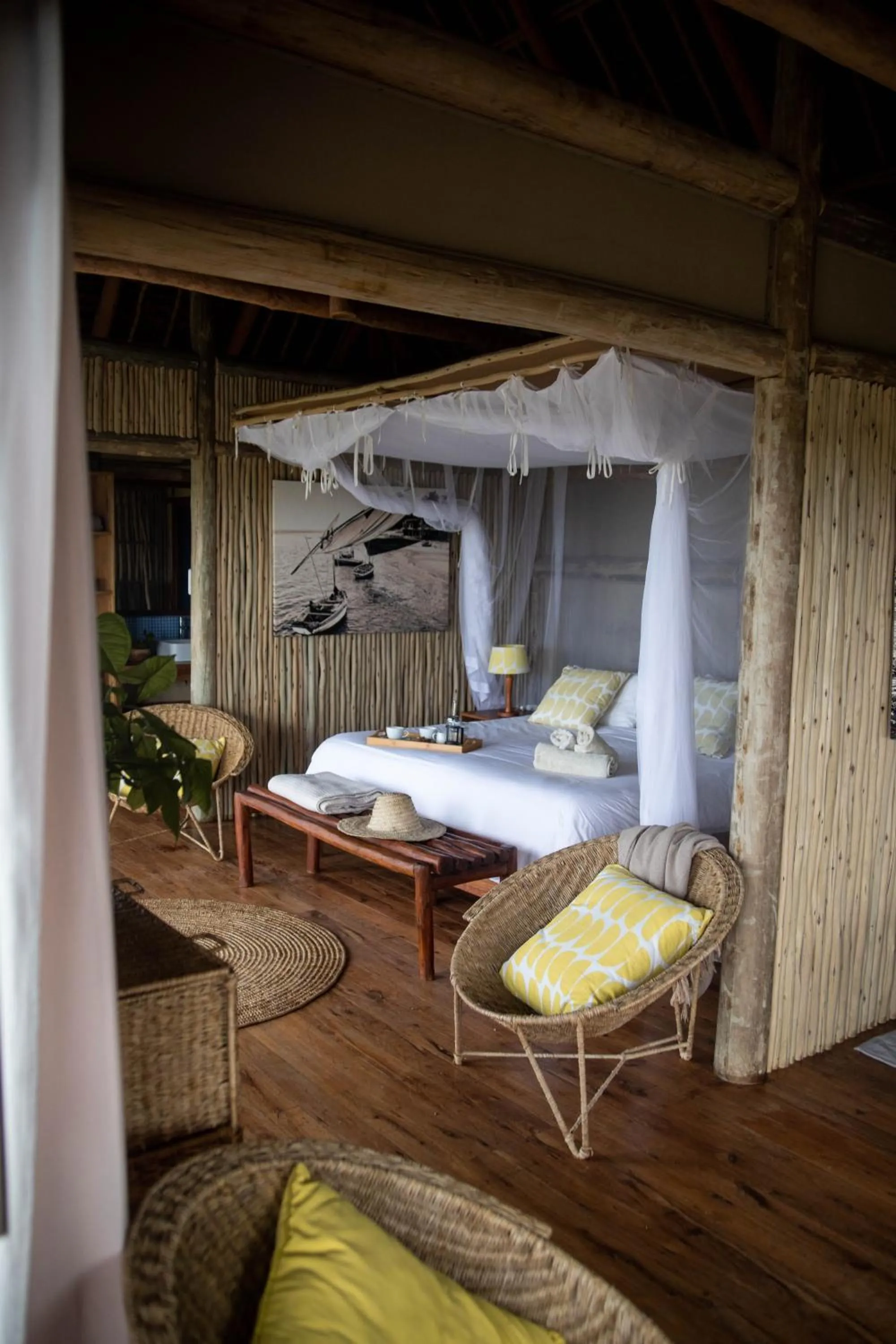 Family Room with Balcony and Sea View in Travessia Beach Lodge