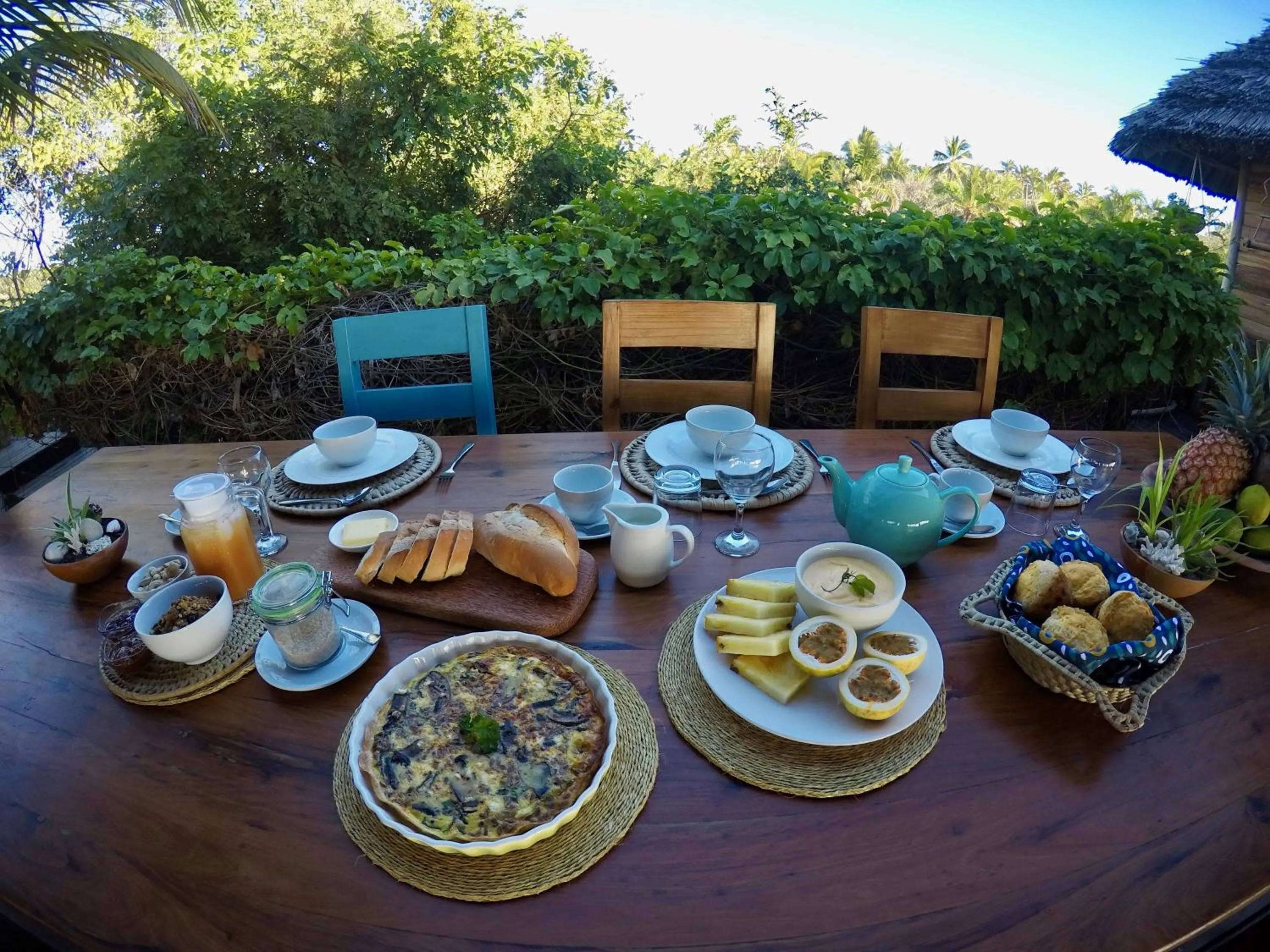 Food in Travessia Beach Lodge