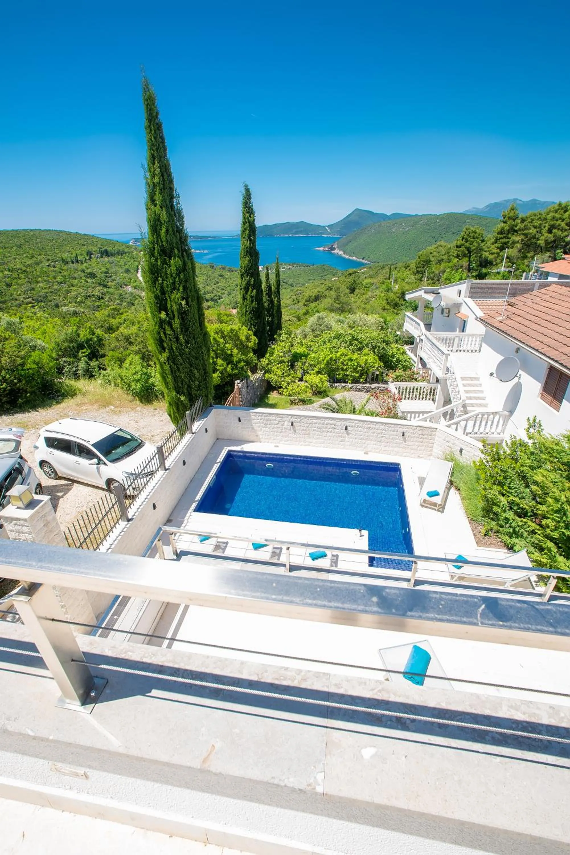 Bird's eye view in Villa Luštica, Spacious 4-Bedroom Villa with Private Pool