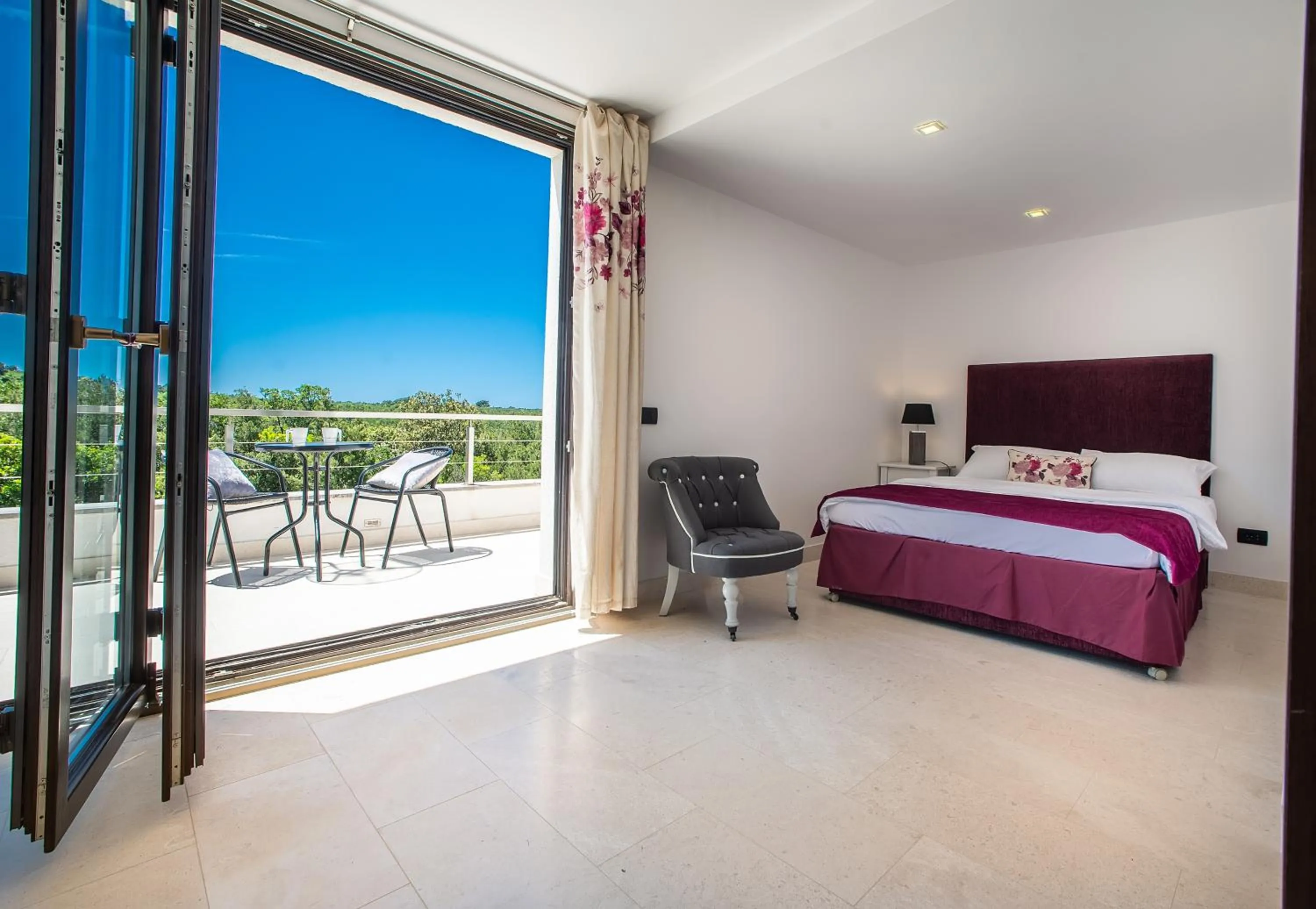 Bed in Villa Luštica, Spacious 4-Bedroom Villa with Private Pool