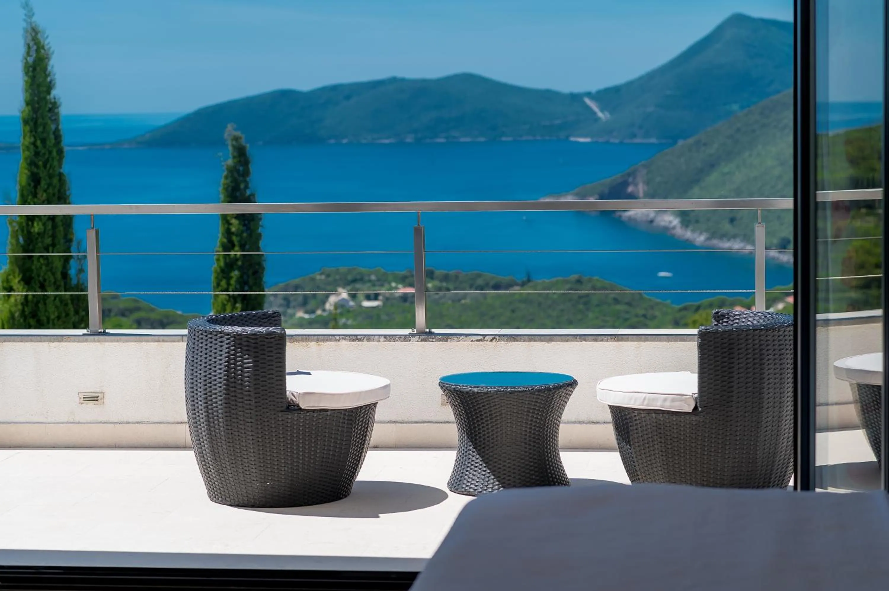 Patio in Villa Luštica, Spacious 4-Bedroom Villa with Private Pool