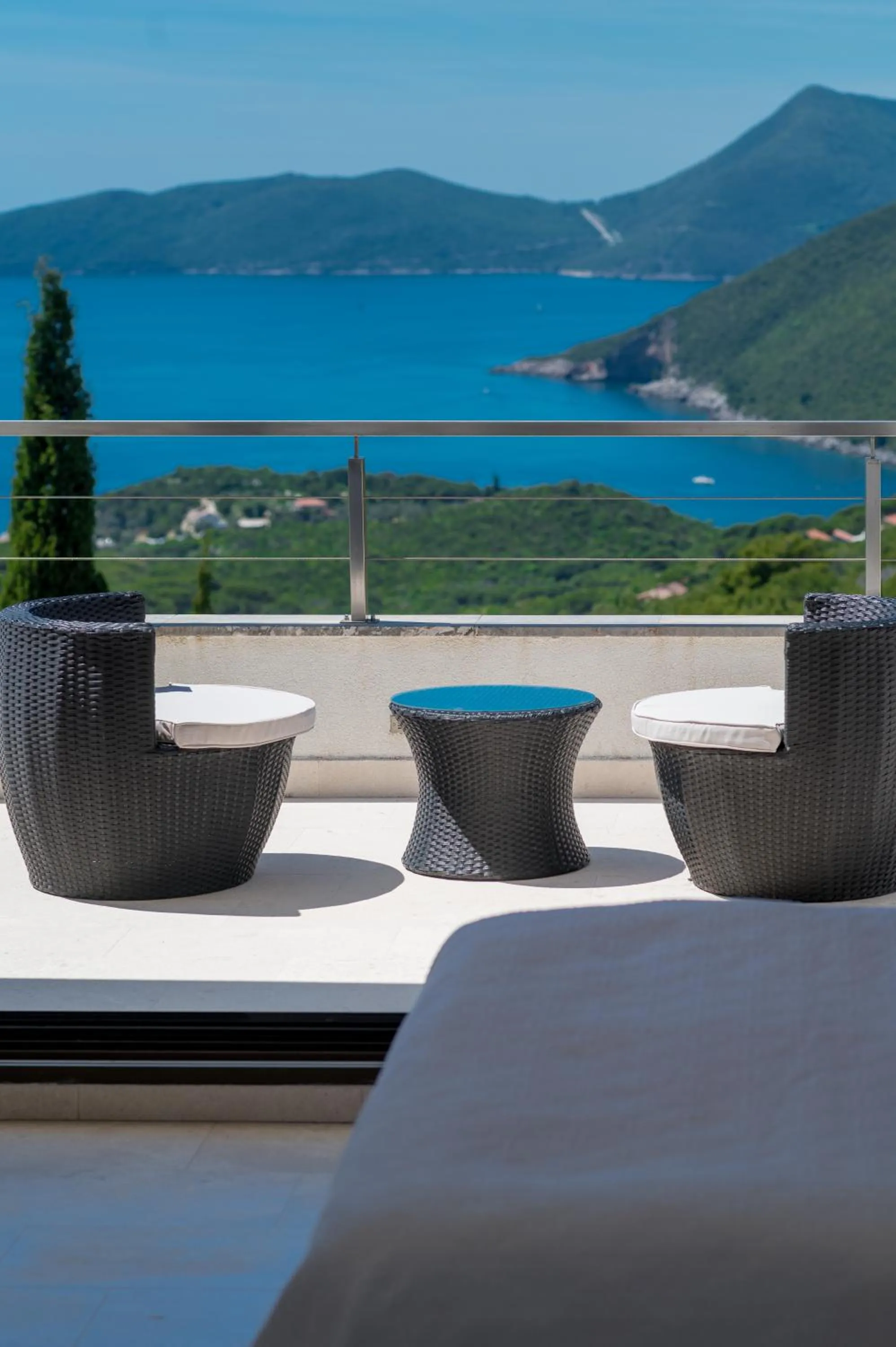 Balcony/Terrace in Villa Luštica, Spacious 4-Bedroom Villa with Private Pool