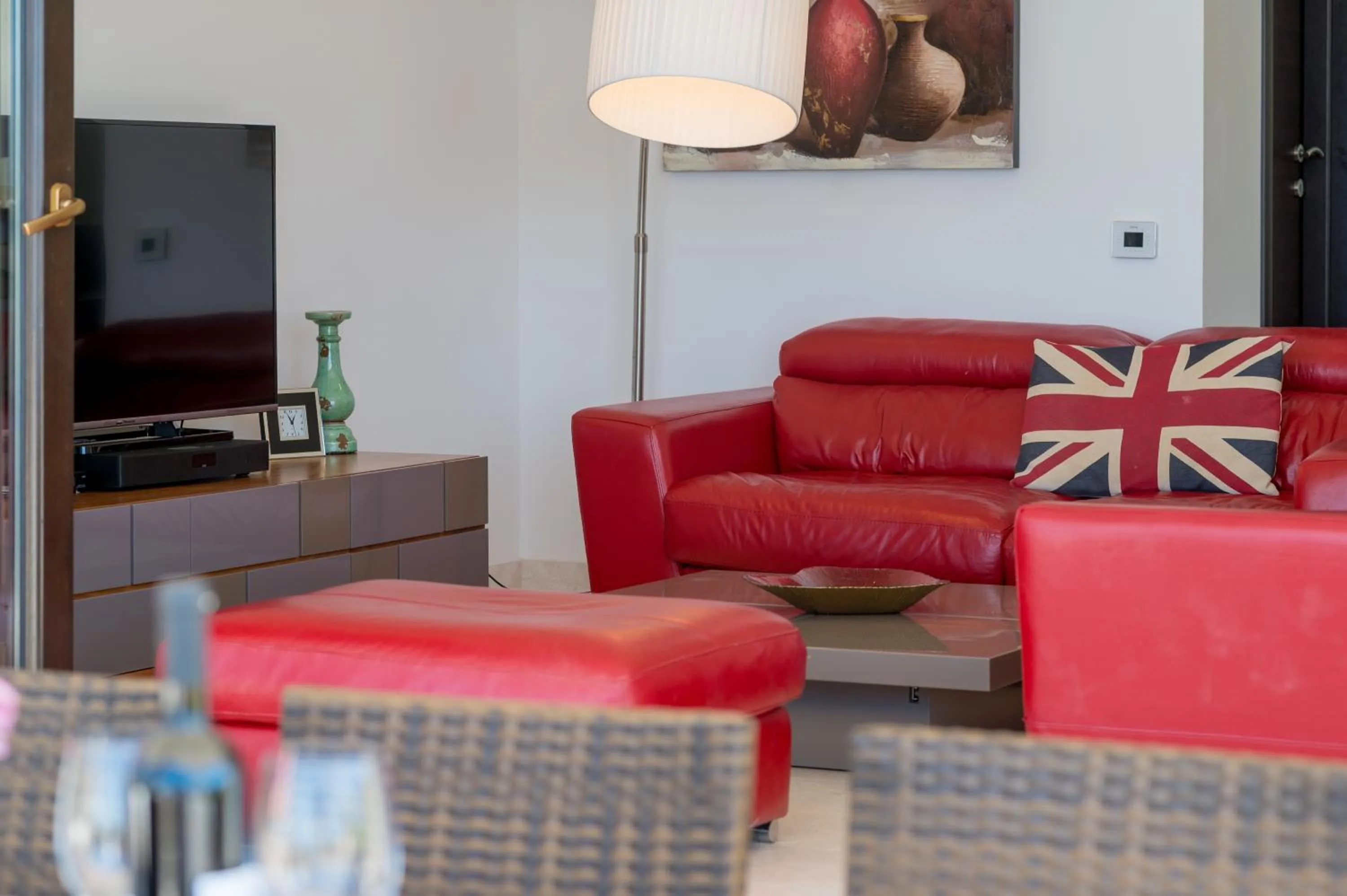 TV and multimedia in Villa Luštica, Spacious 4-Bedroom Villa with Private Pool