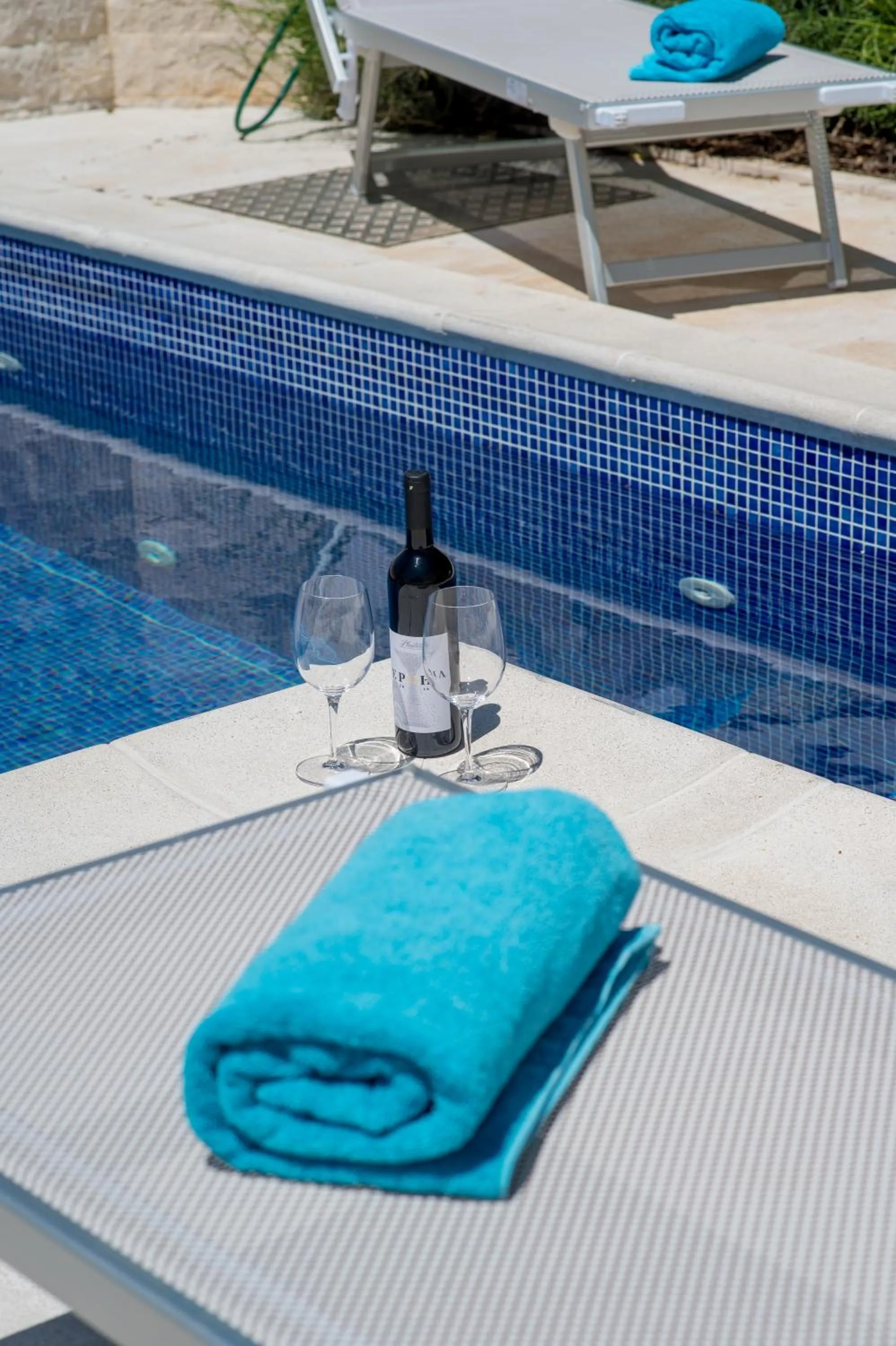 Swimming pool in Villa Luštica, Spacious 4-Bedroom Villa with Private Pool
