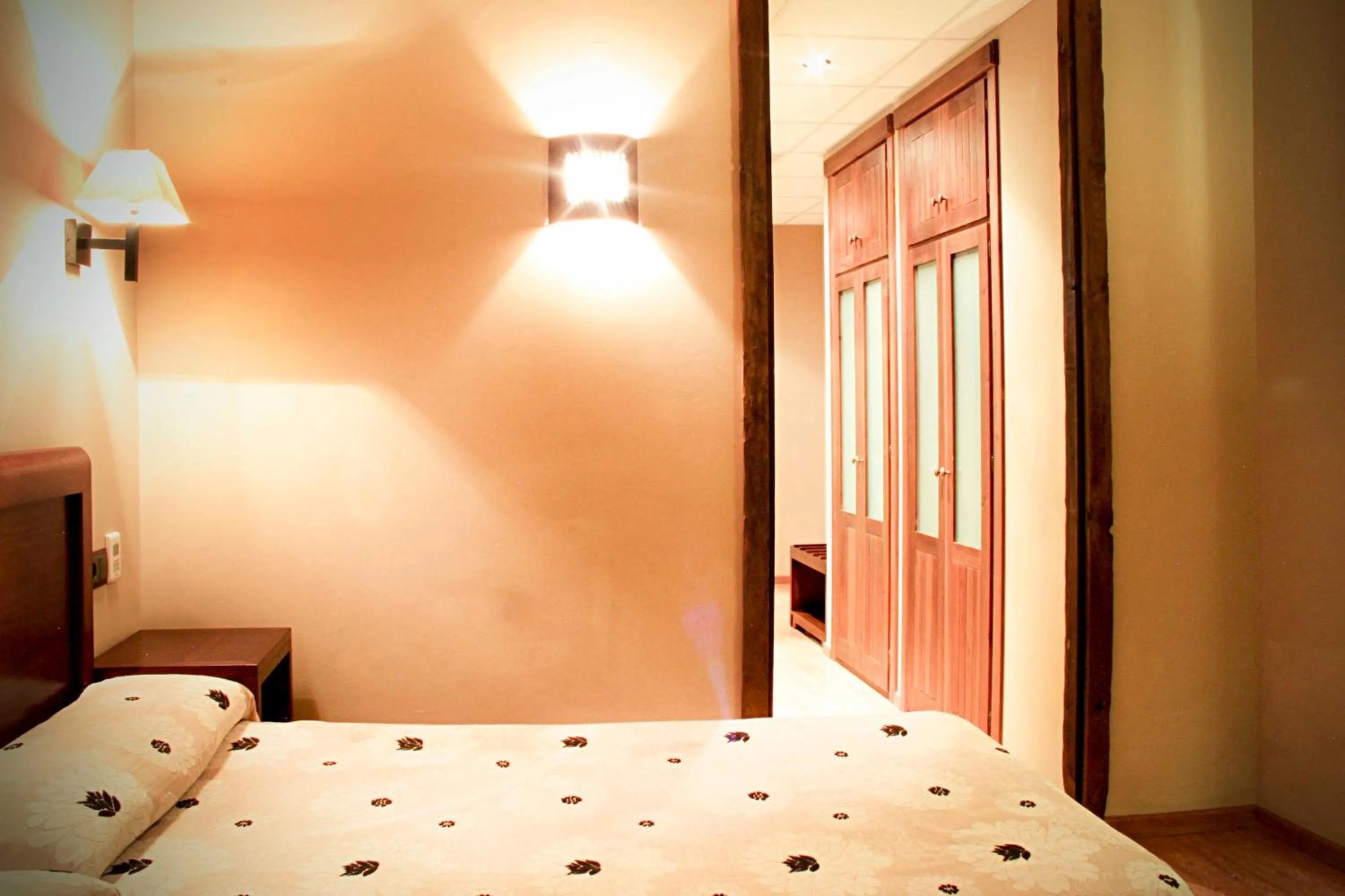 Decorative detail, Bed in Hotel Zerbinetta