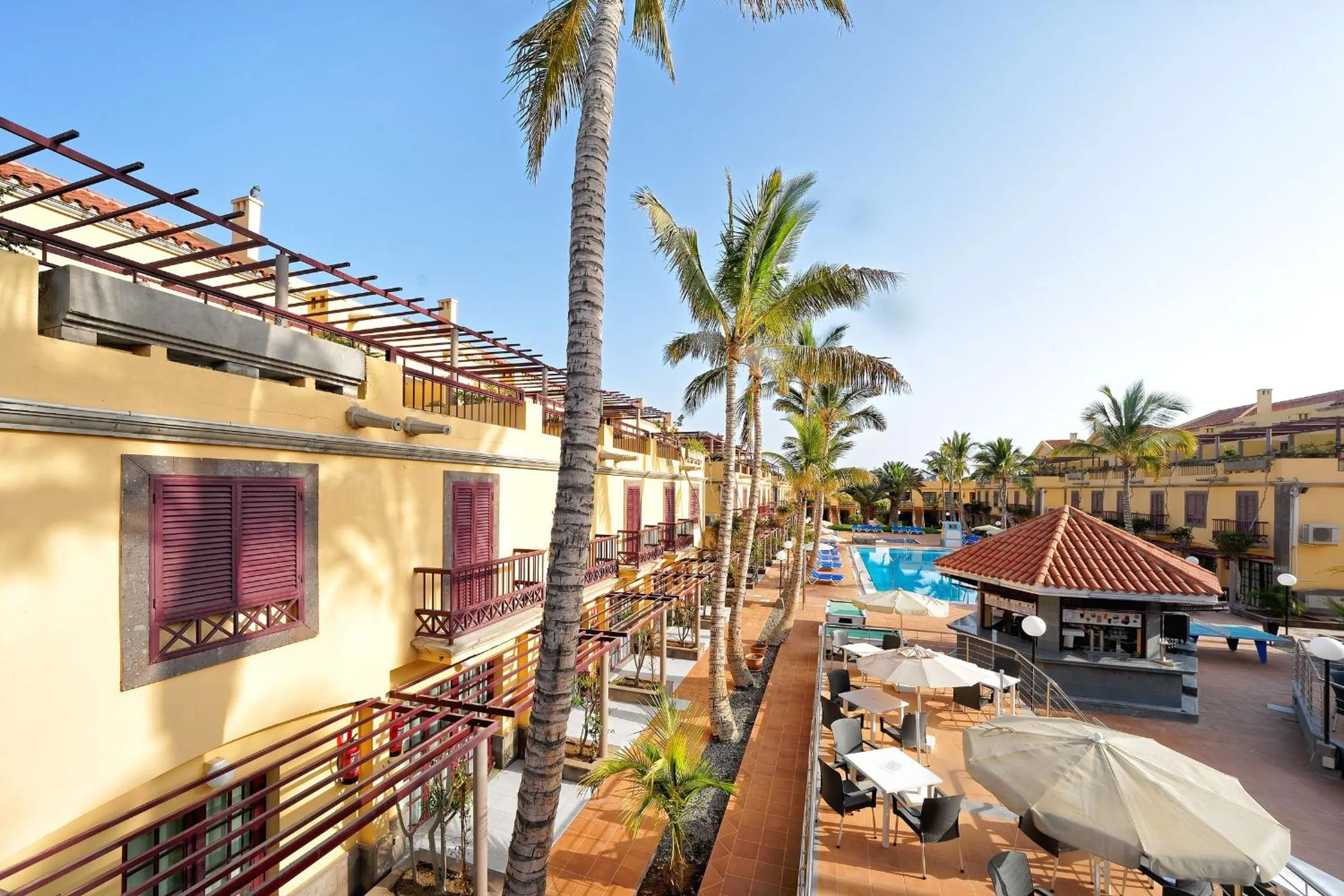 Balcony/Terrace in Bungalows Maspalomas Oasis Club - All Inclusive.