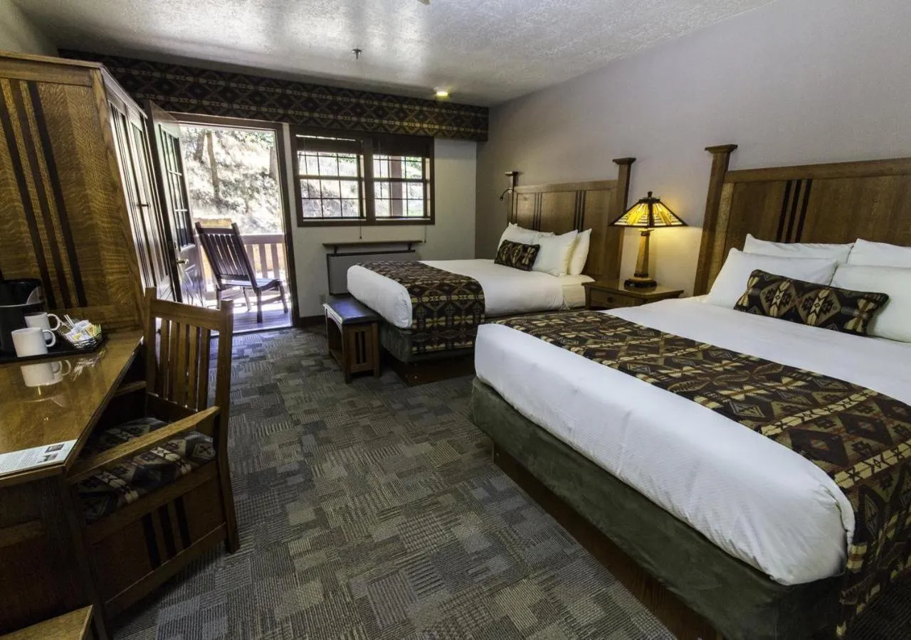 Bed in Zion Lodge - Inside the Park