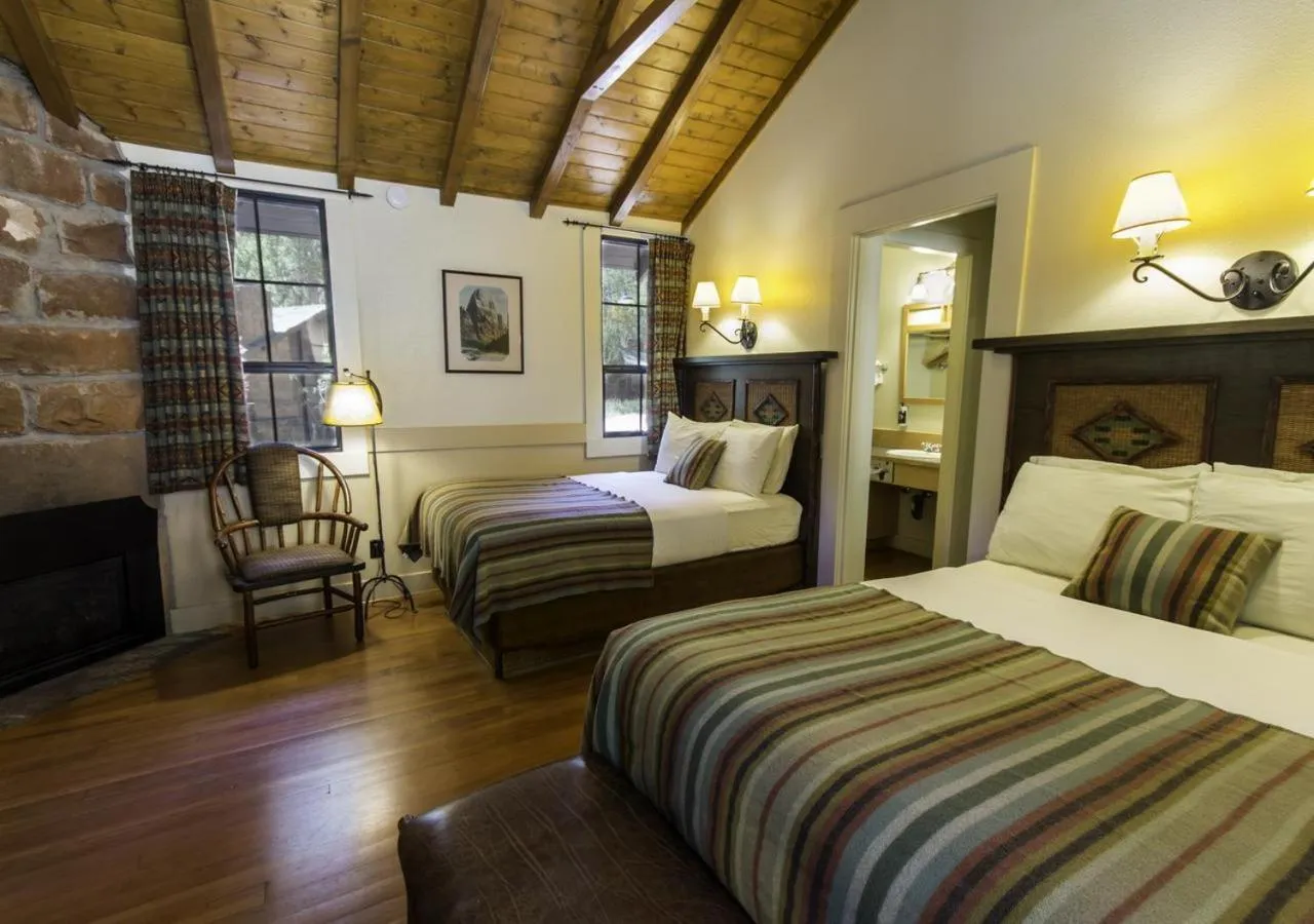 Bed in Zion Lodge - Inside the Park