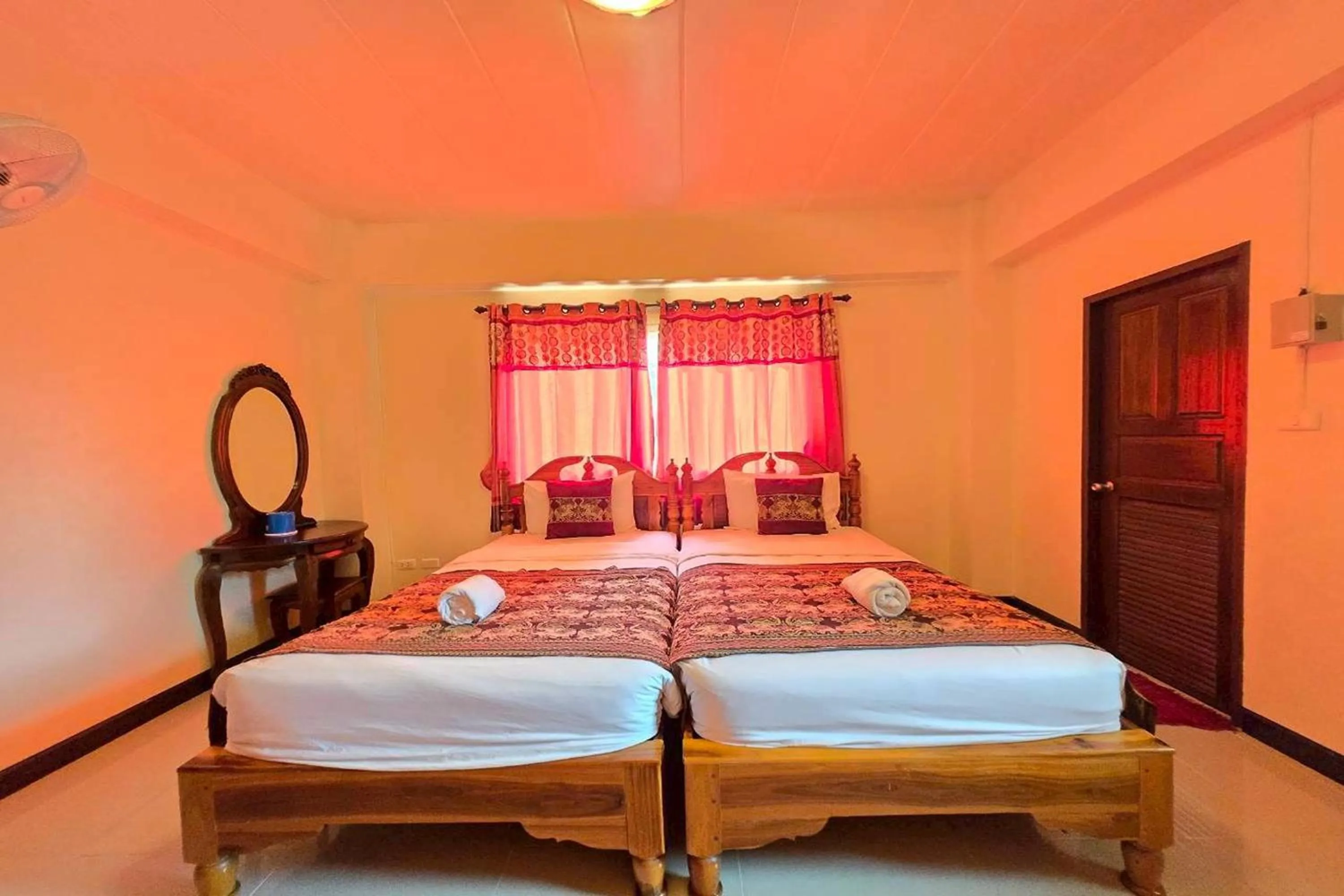 Bed in Baan Sabai Guesthouse