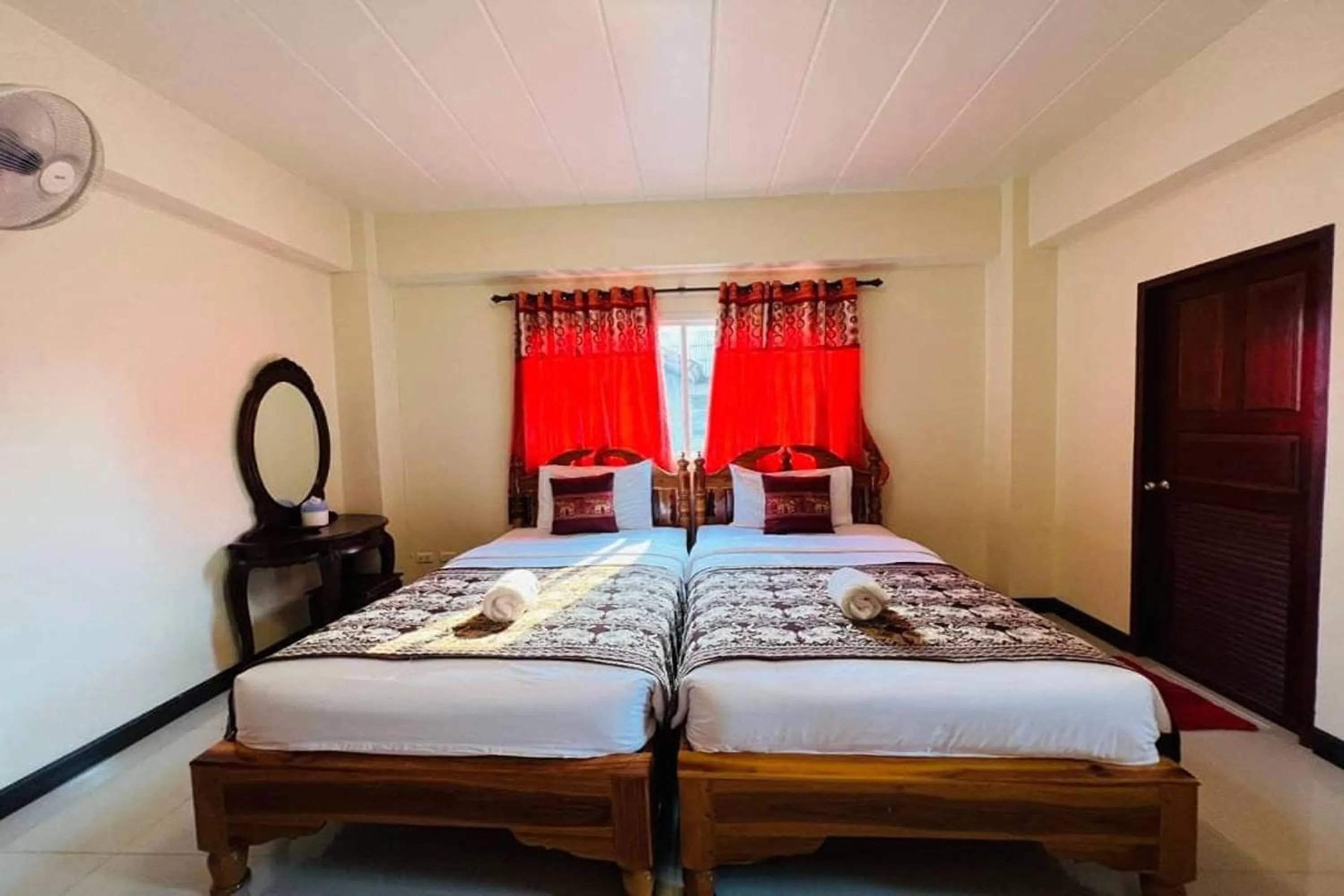 Bed in Baan Sabai Guesthouse