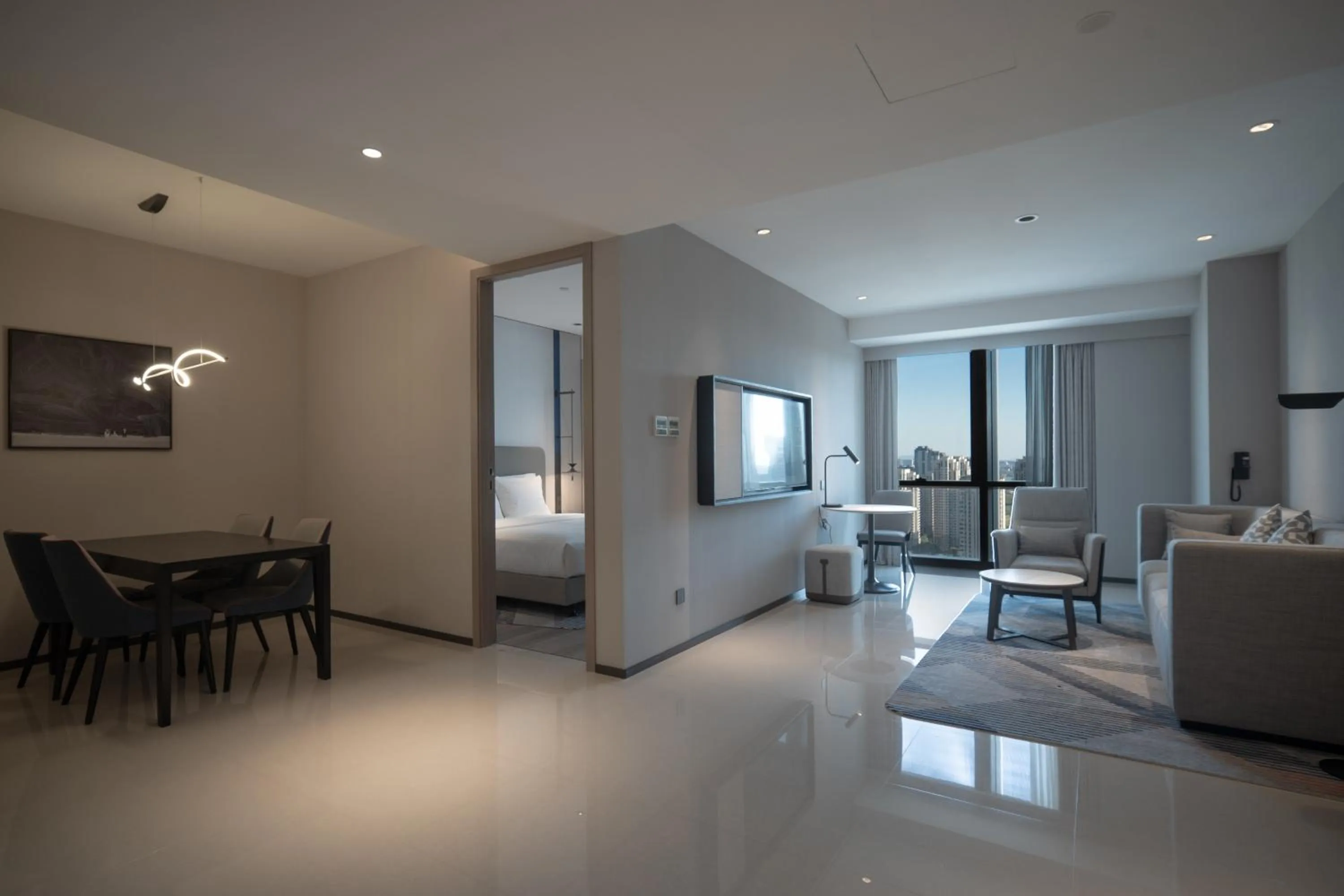 Bed in Holiday Inn Express Wuxi Taihu by IHG