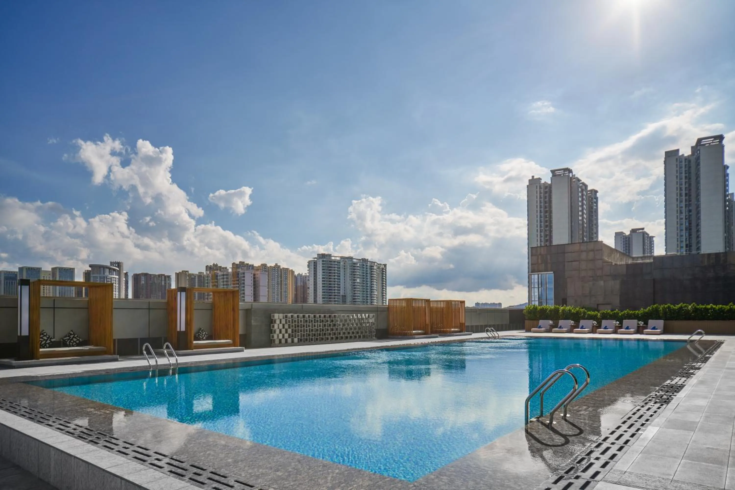Swimming pool in Crowne Plaza Zhongshan Torch High-tech Zone by IHG