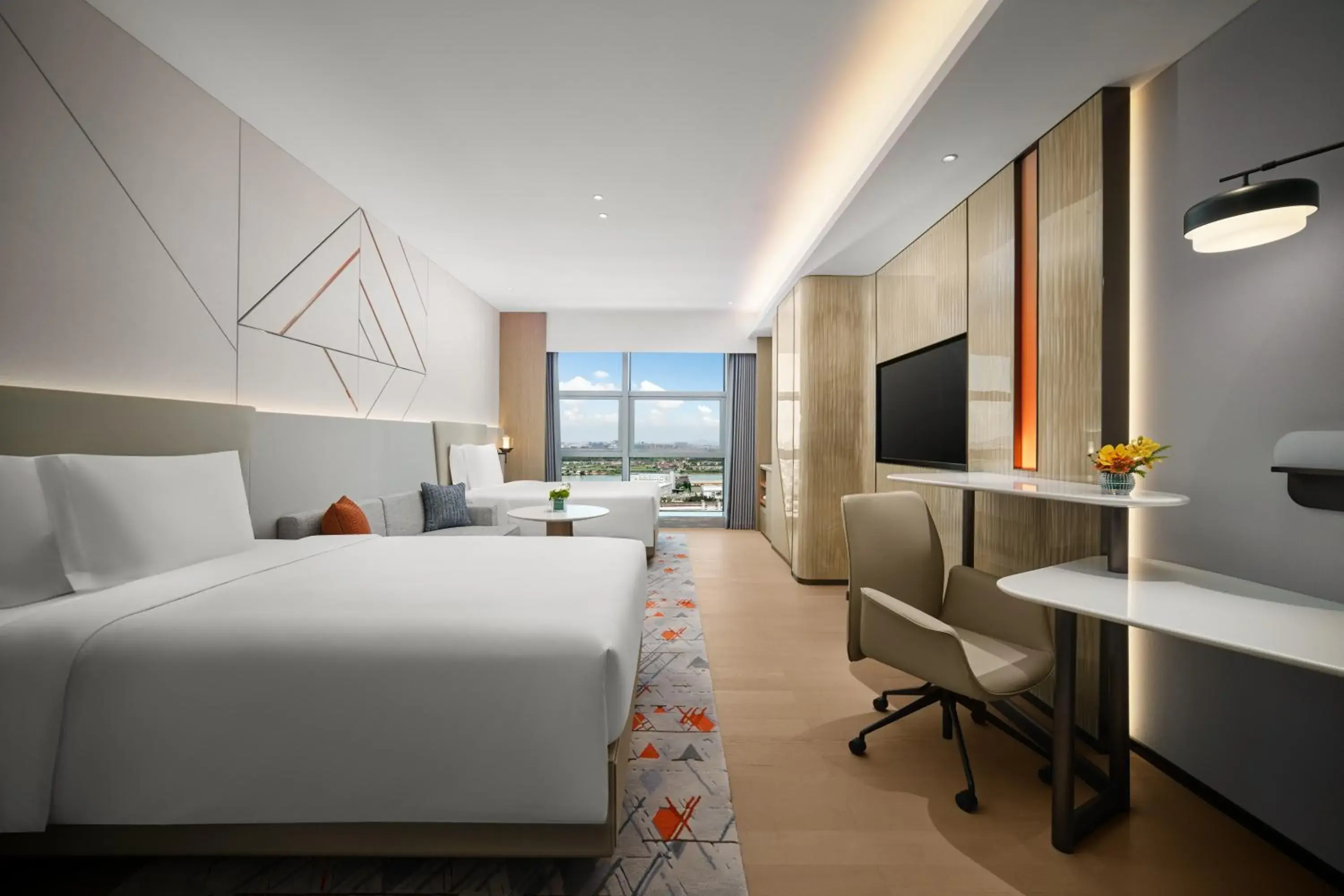 Standard Double Room with Two Double Beds in Crowne Plaza Zhongshan Torch High-tech Zone by IHG Standard Double Room with Two Double Beds in Crowne Plaza Zhongshan Torch High-tech Zone by IHG