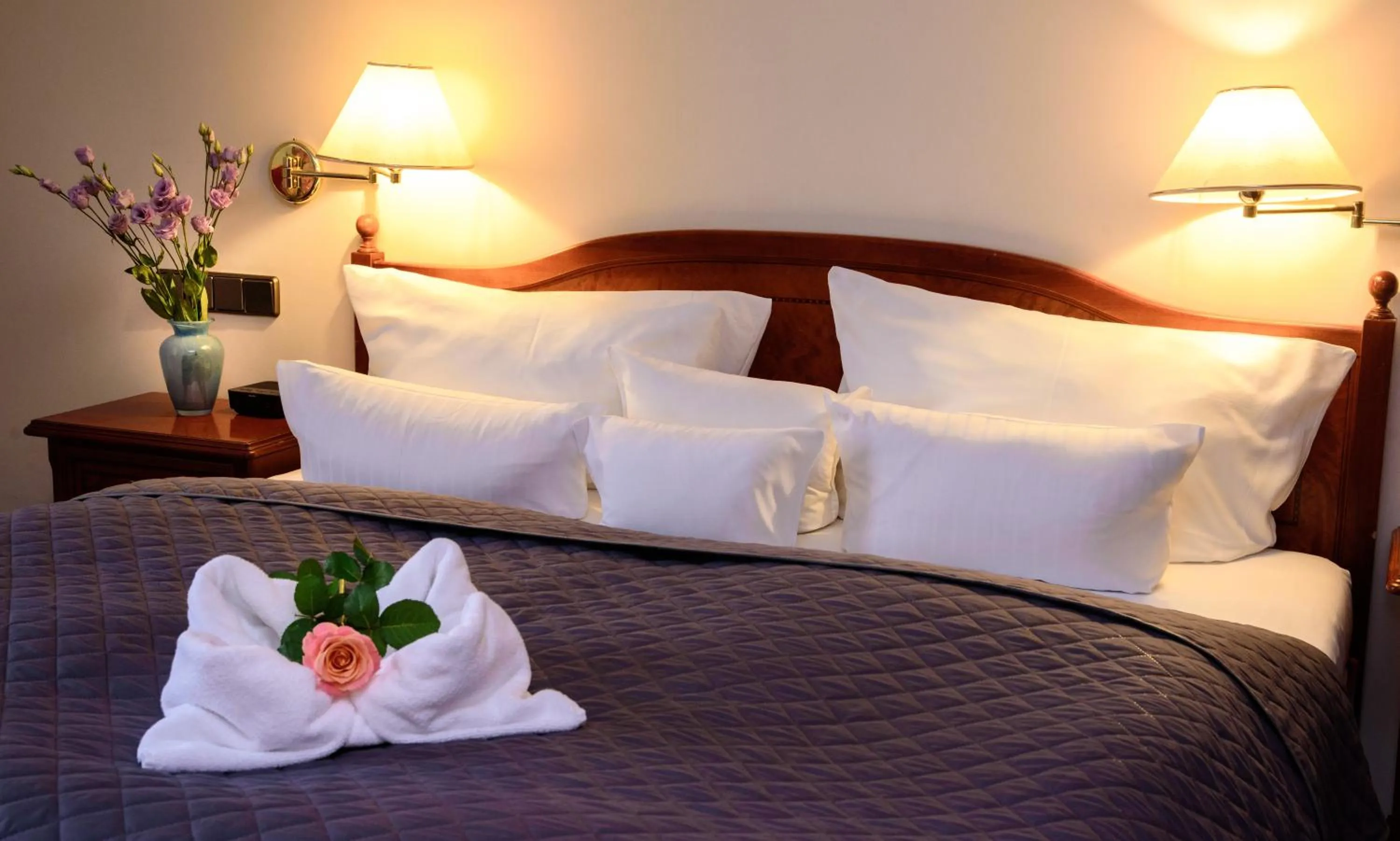 Bed in Hotel Rezydencja