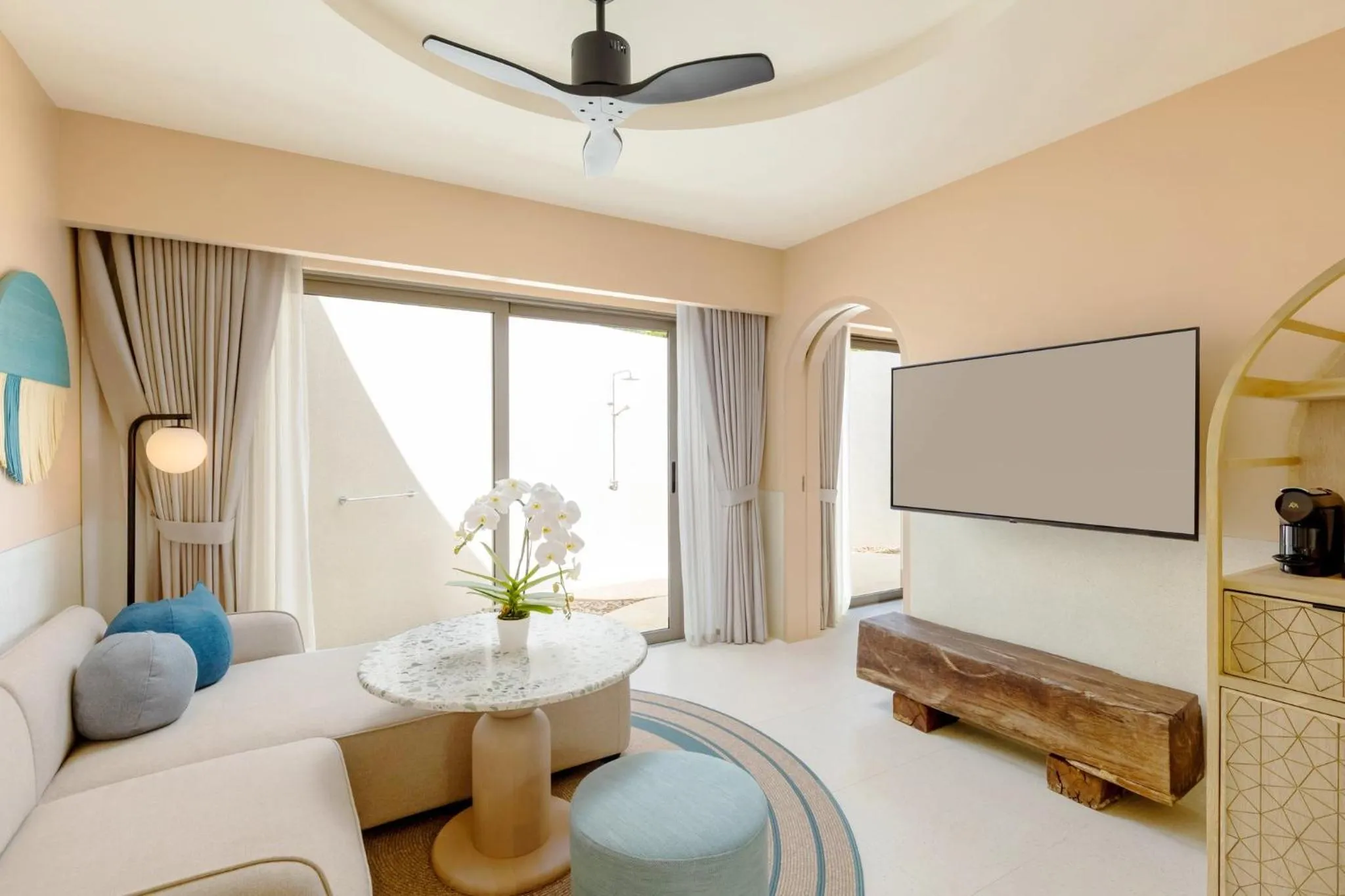 Living room, Bed in Centara Karon Villas Phuket