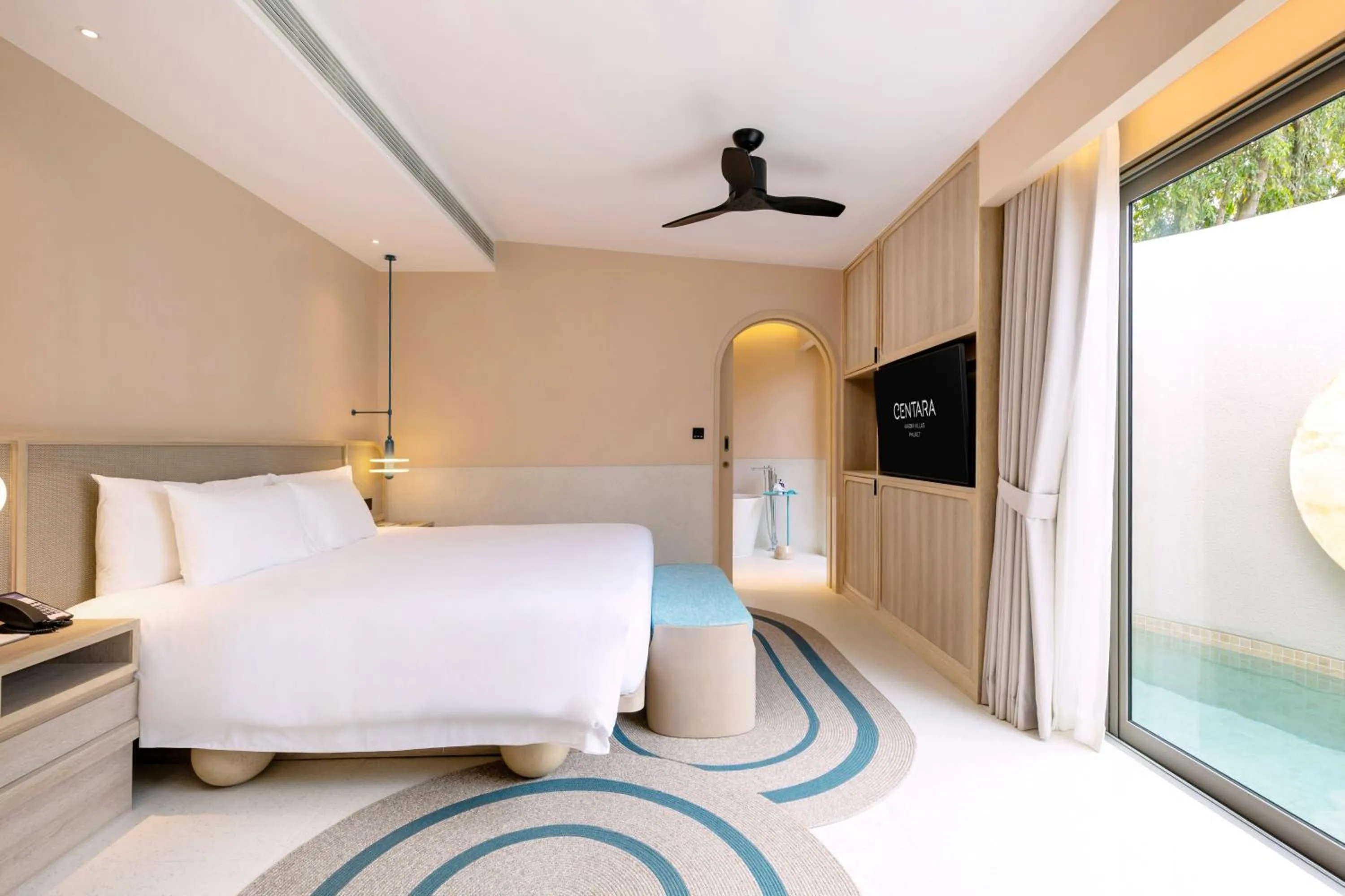 Bedroom, Bed in Centara Karon Villas Phuket