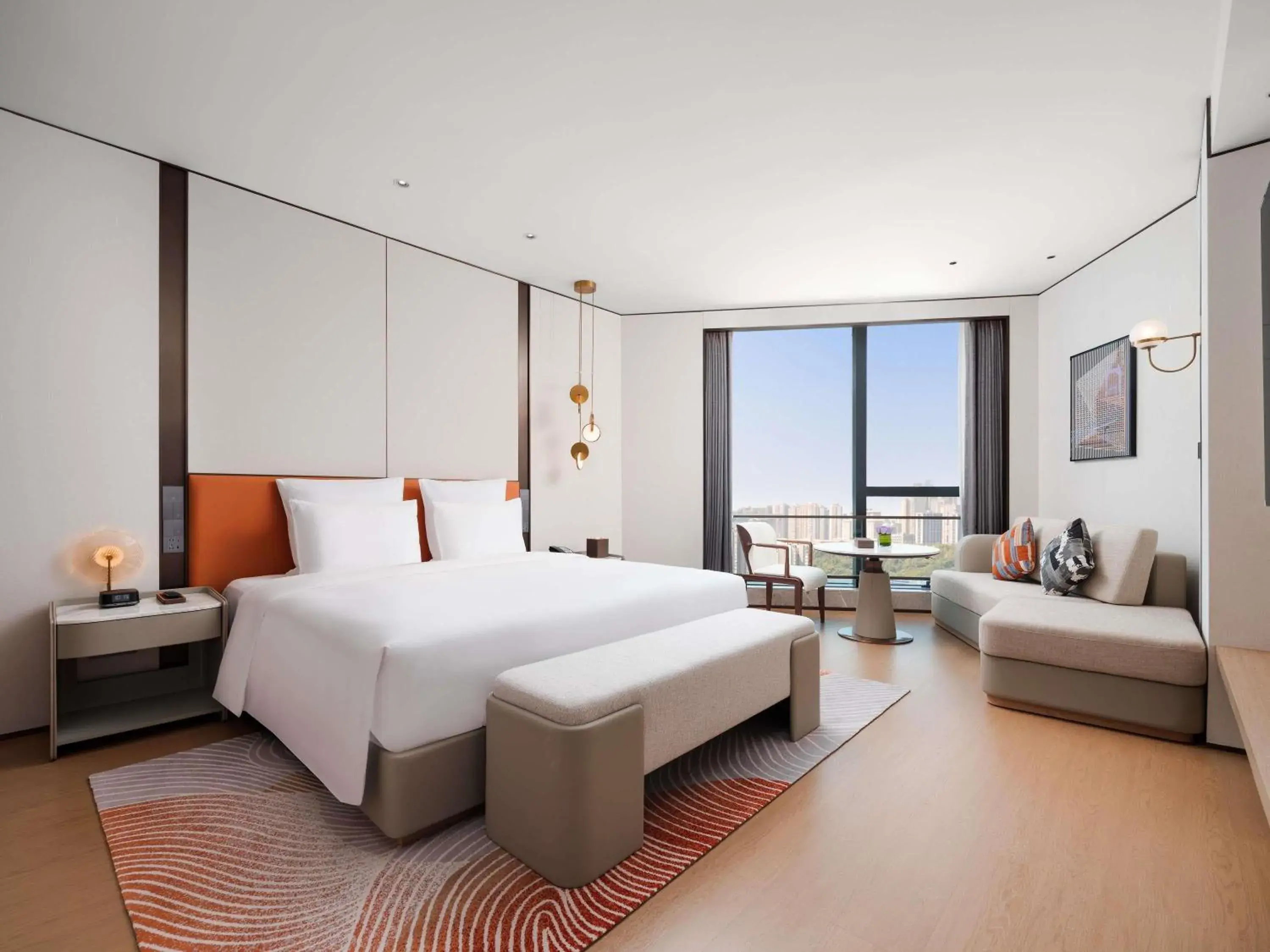 Deluxe Executive King Room with Sofa Bed in Pullman Chongqing Xiyue Deluxe Executive King Room with Sofa Bed in Pullman Chongqing Xiyue