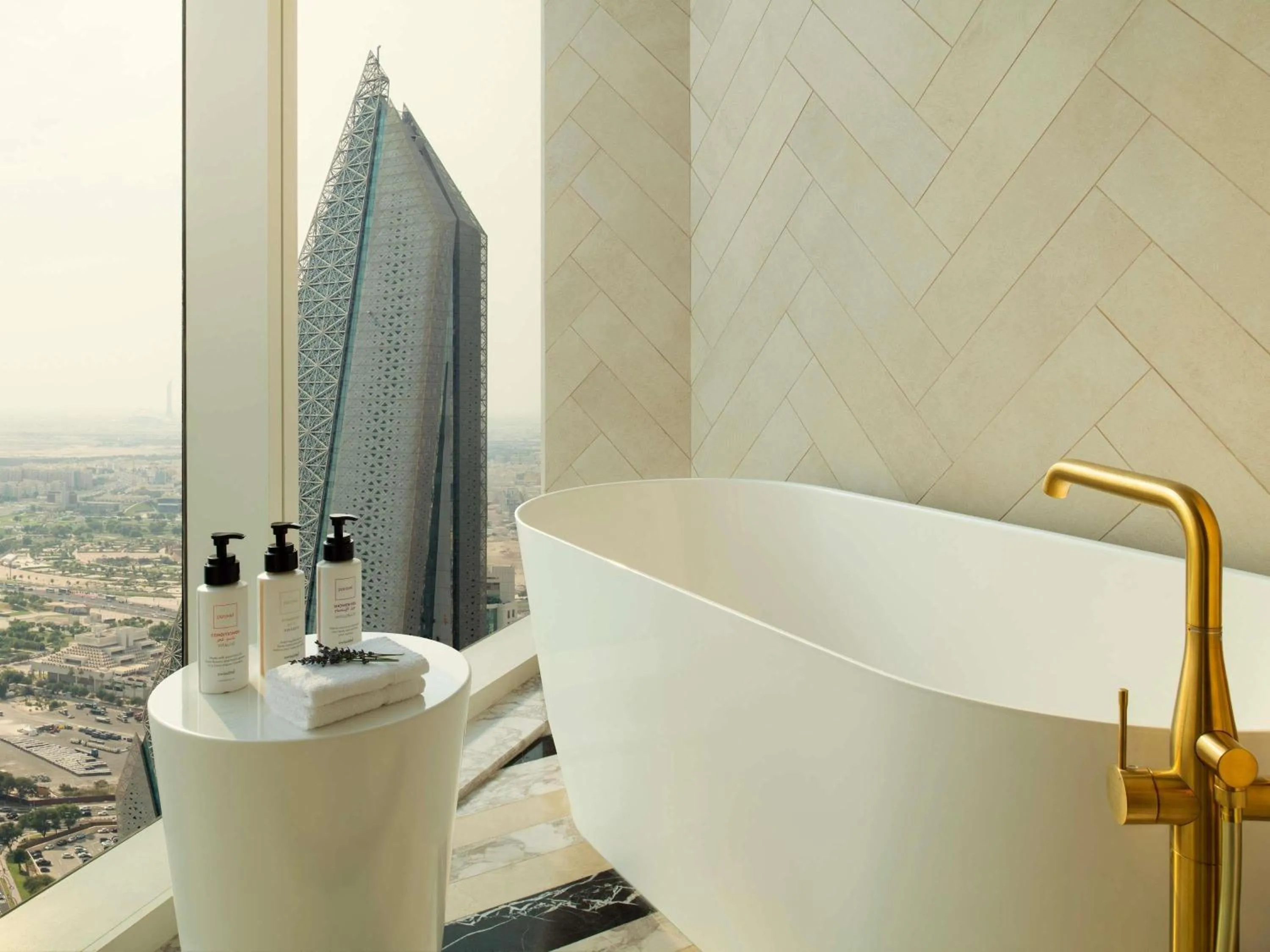 Bedroom in Swissôtel Corniche Park Towers Doha