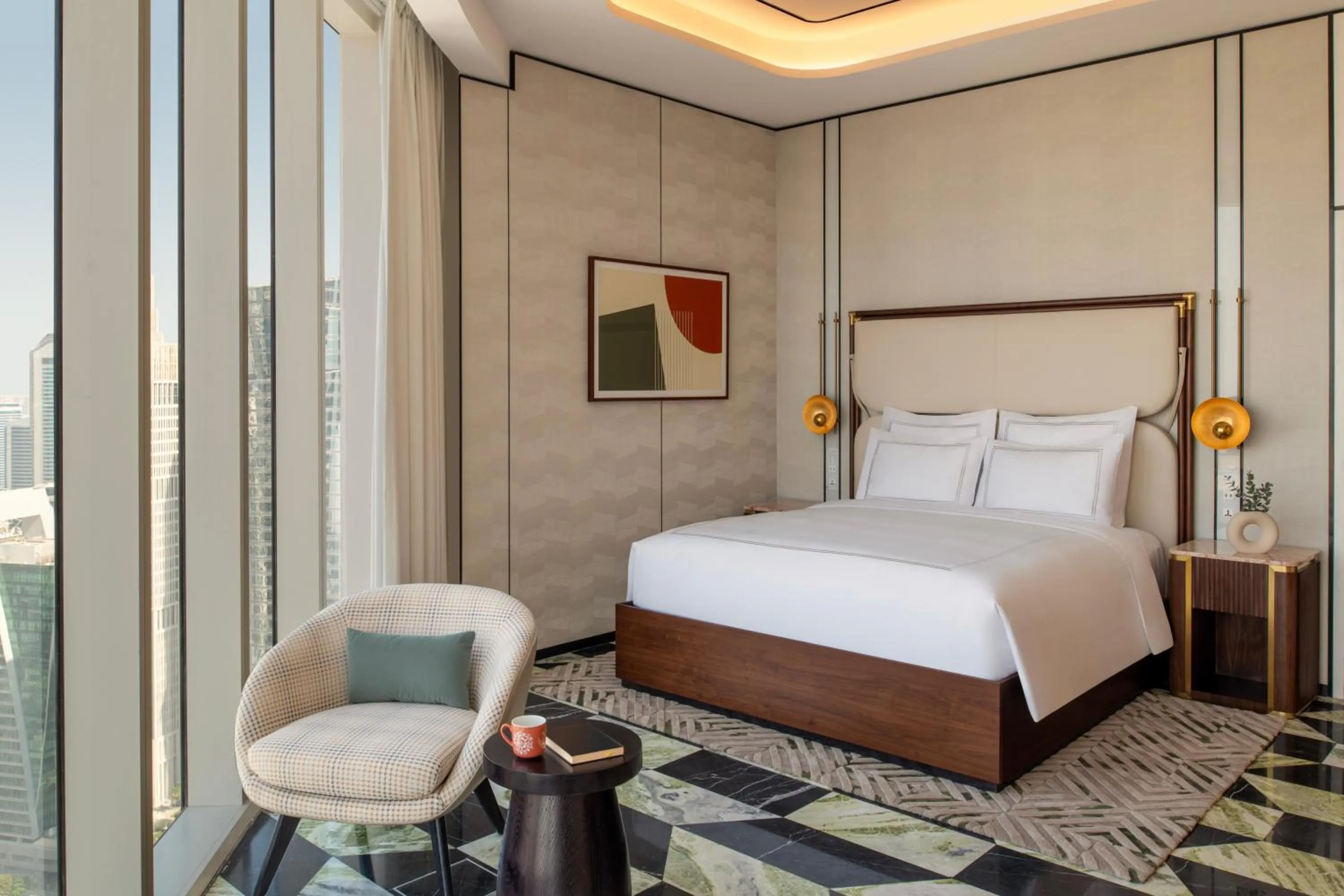 Bedroom, Bed in Swissôtel Corniche Park Towers Doha