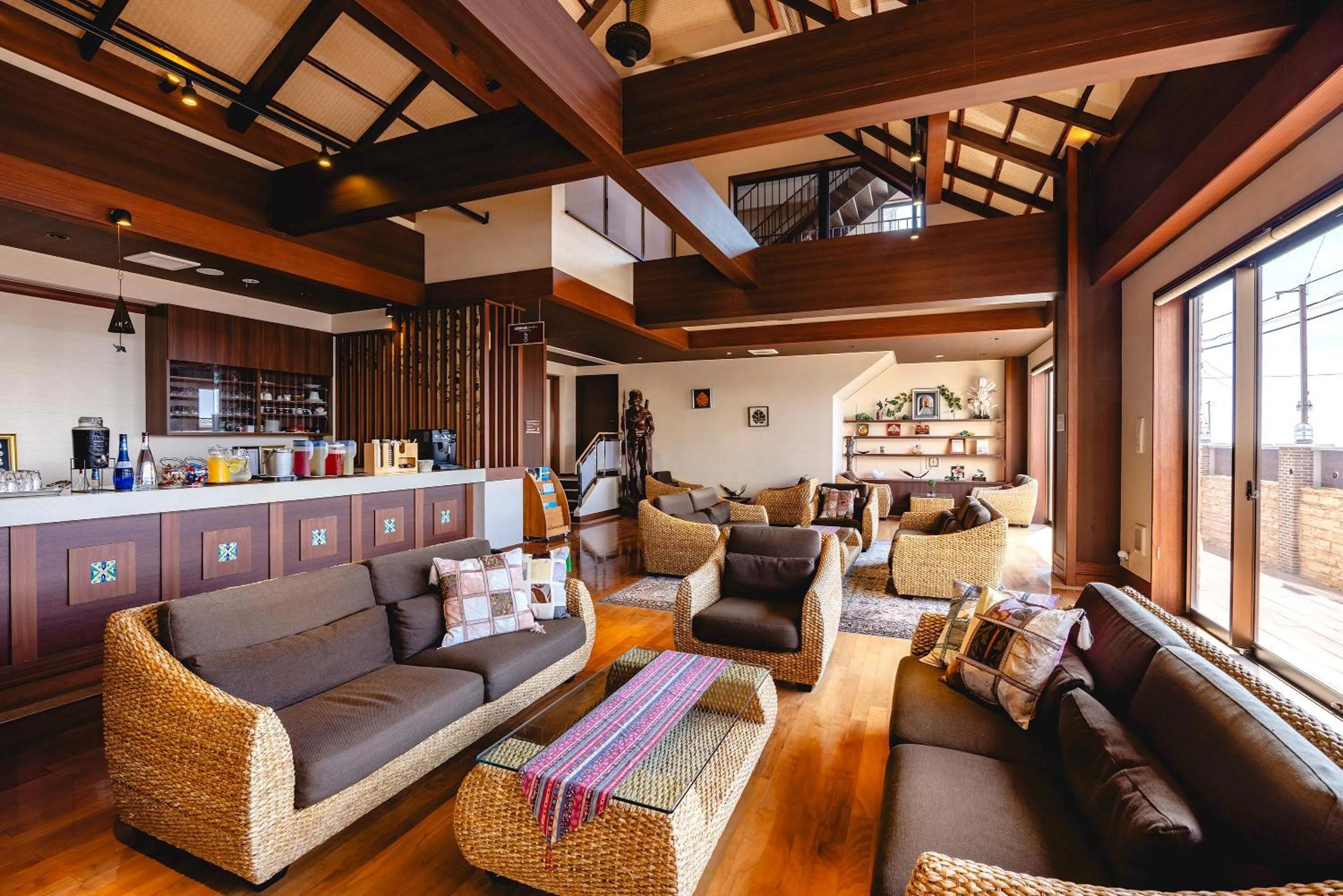 Lounge or bar in Shinyu no Yado SAZANA