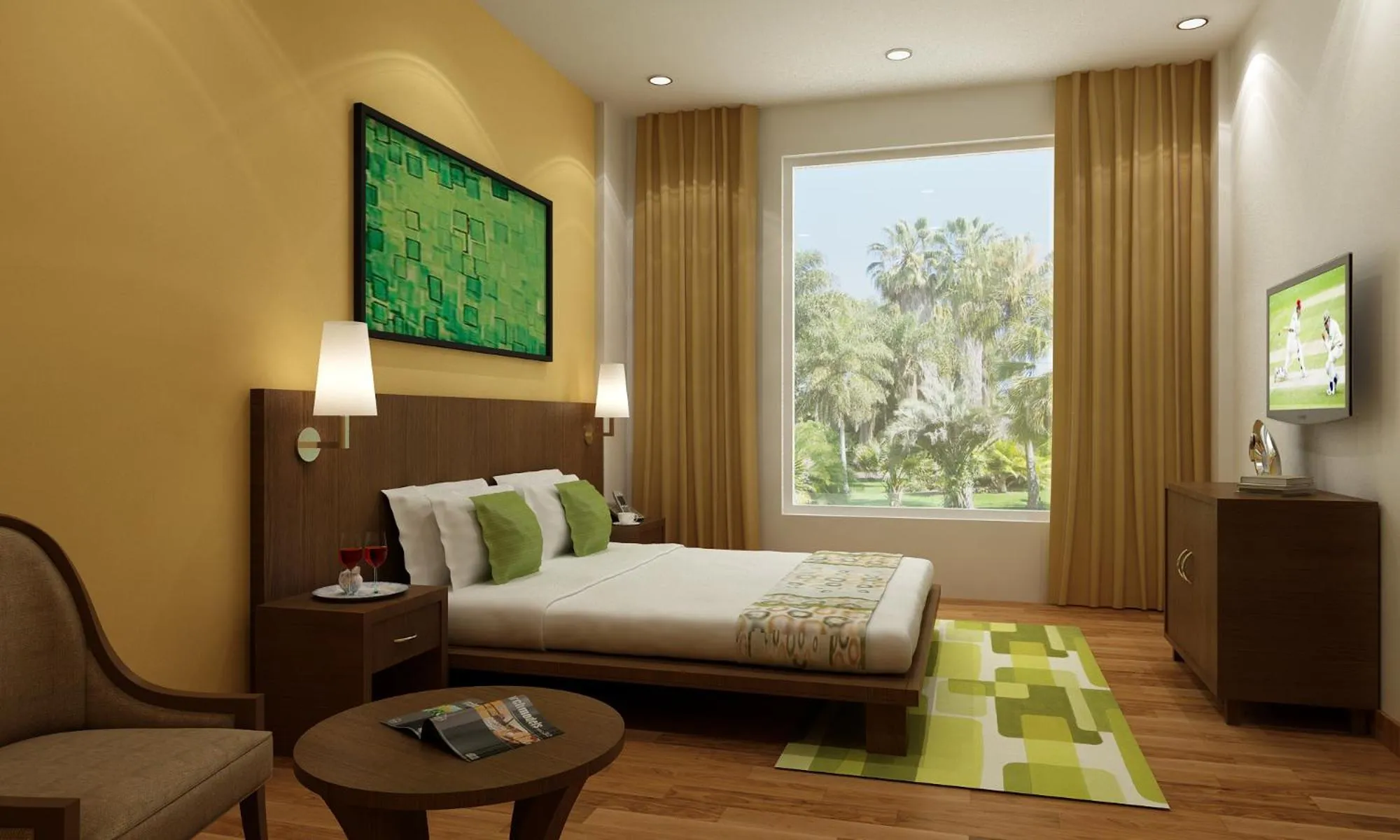 Bedroom, Bed in Lemon Tree Hotel Alwar,Sariska